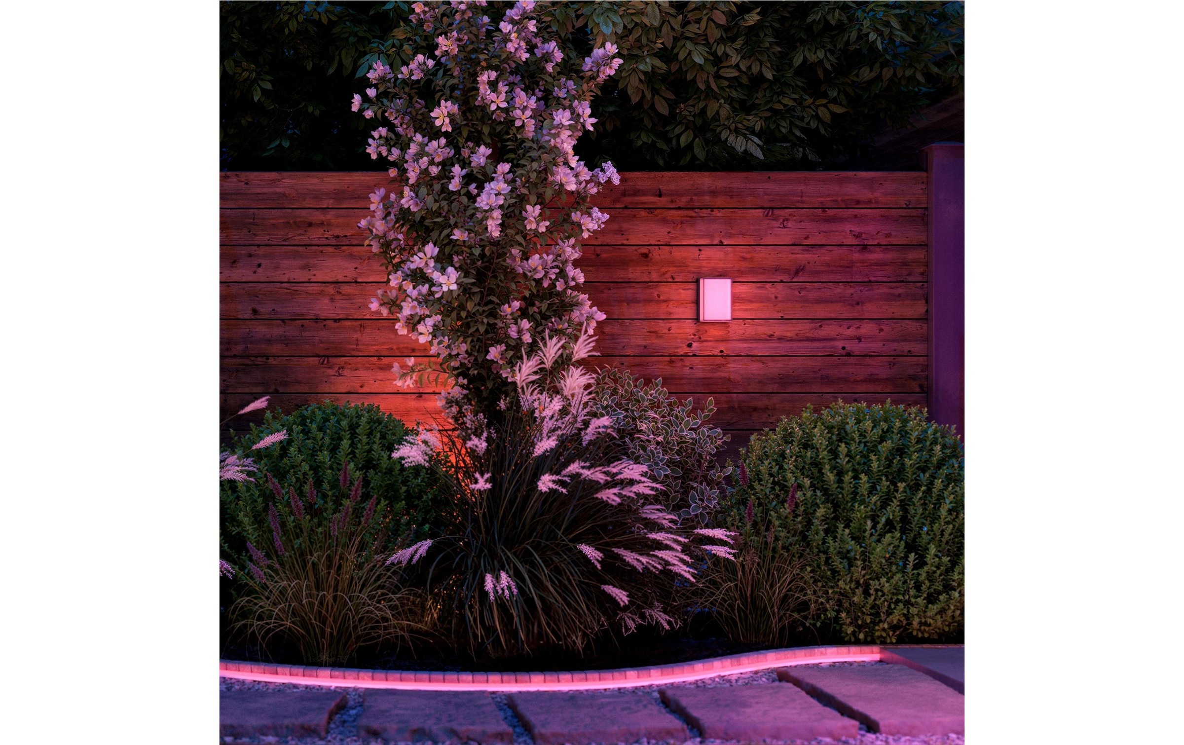 Philips Hue Aussen-Wandleuchte »Scenova Wandleuchte rechteckig Smart Outdoor« LED-Modul RGB