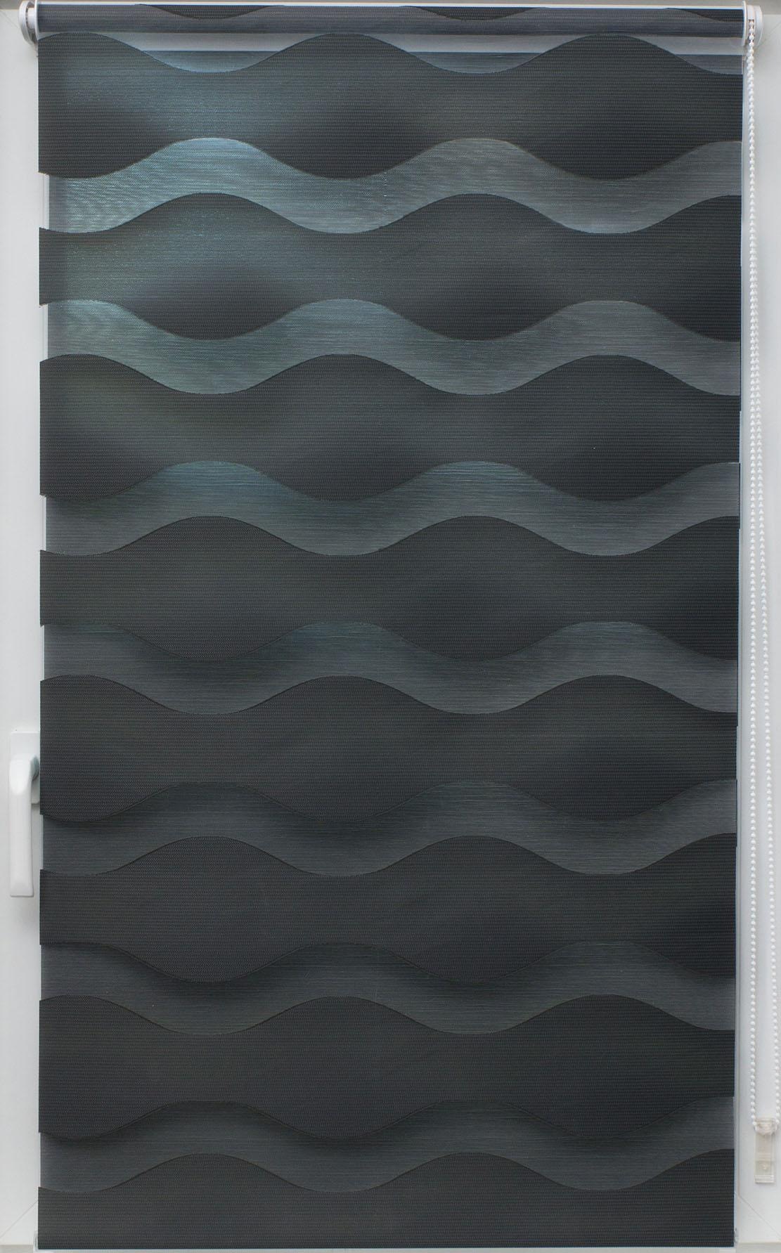 Image of sunlines Doppelrollo »Doppelrollo Welle«, Lichtschutz, ohne Bohren, freihängend, Effektiver Sichtschutz bei Ackermann Versand Schweiz