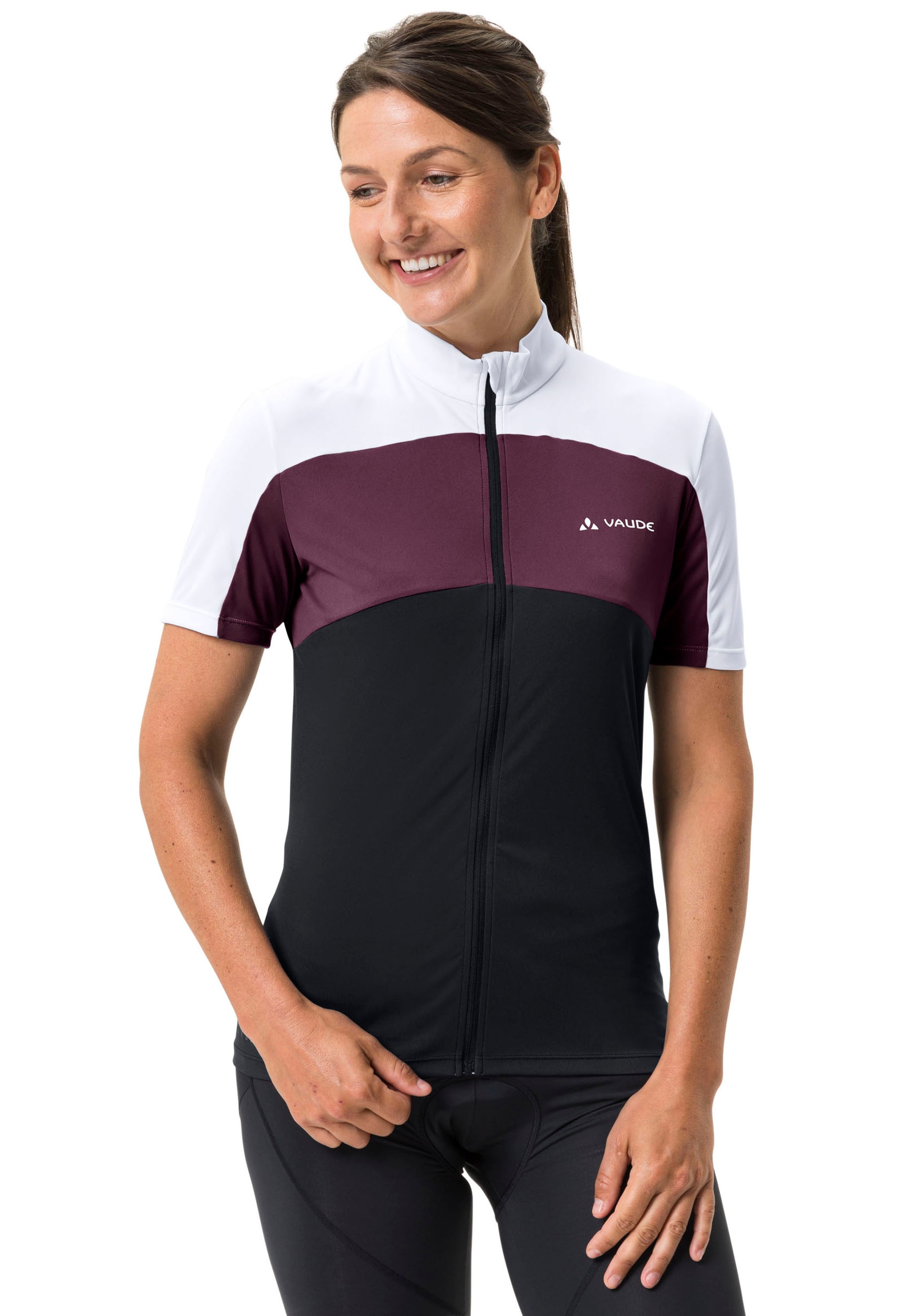 VAUDE Radtrikot »WOMEN'S MATERA FZ TRICOT«, Fahrradshirt Colorblocking