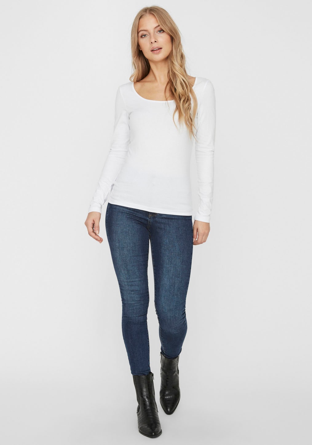 Vero Moda Langarmshirt »VMMAXI«, aus Bio-Baumwolle