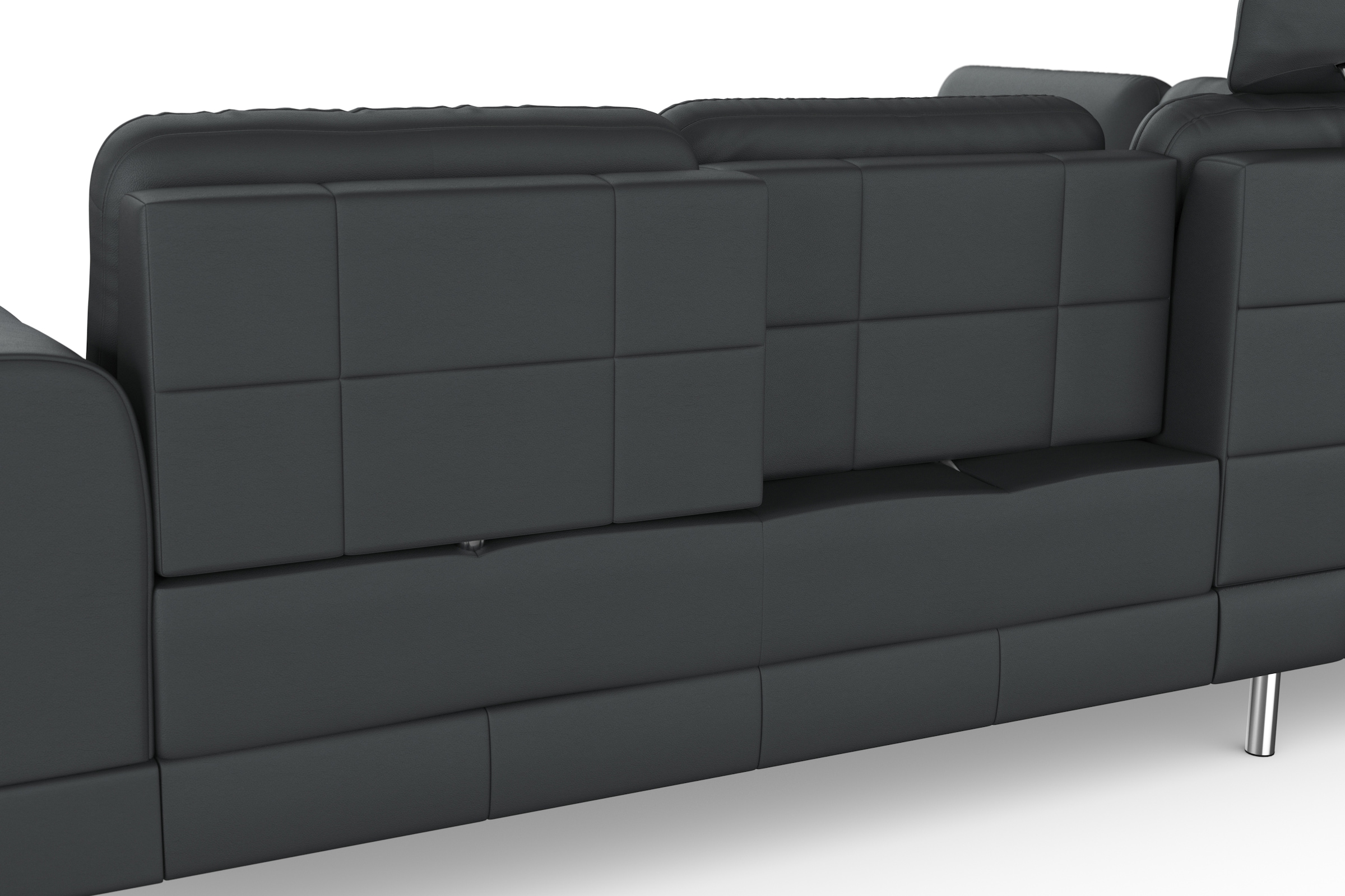 sit&more Ecksofa »Bendigo L-Form«, inklusive Sitztiefenverstellung, Bodenfreiheit 12 cm, in 2 Fussfarben