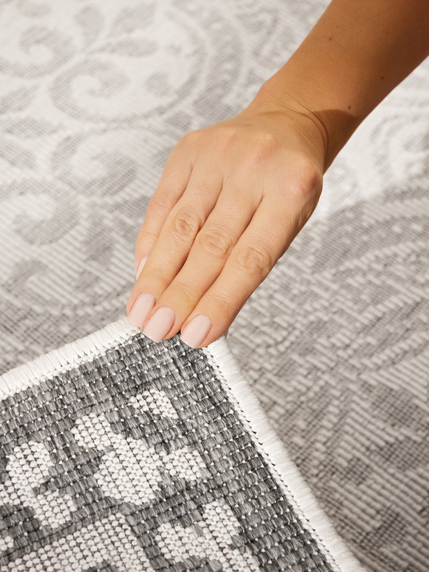 HANSE Home Outdoorteppich »Rosel Wendeteppich« rechteckig 5 mm Höhe In und Outdoor, Flachgewebe, wetterfest, pflegeleicht, robust