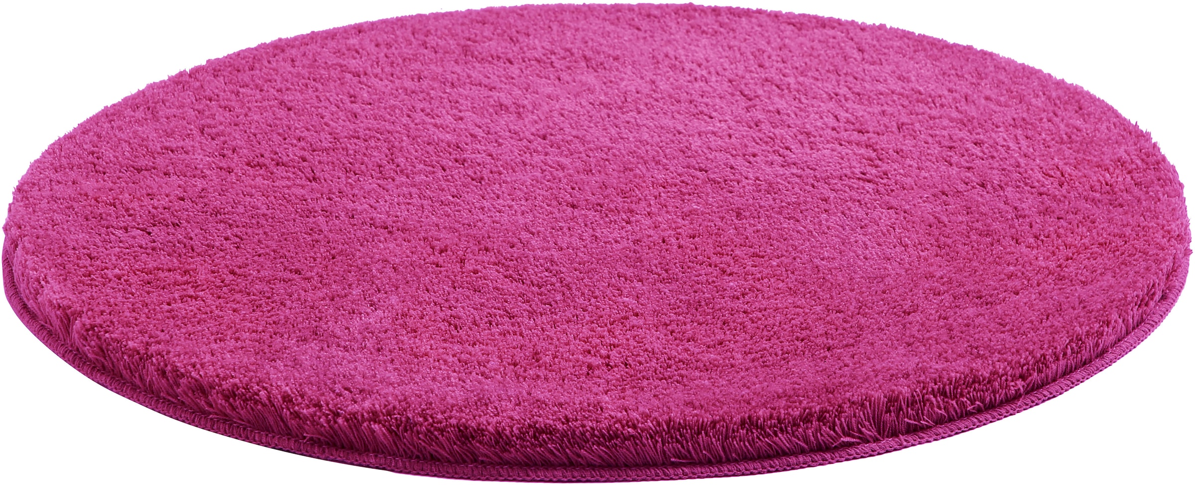 my home Badematte »Merida, Badvorleger, Badezimmer Teppich«, rutschhemmend beschichtet, fussbodenheizungsgeeignet-schnell trocknend-strapazierfähig, Badteppich, Uni Farben, rechteckig, rund & als 2-tlg. Set erhältlich