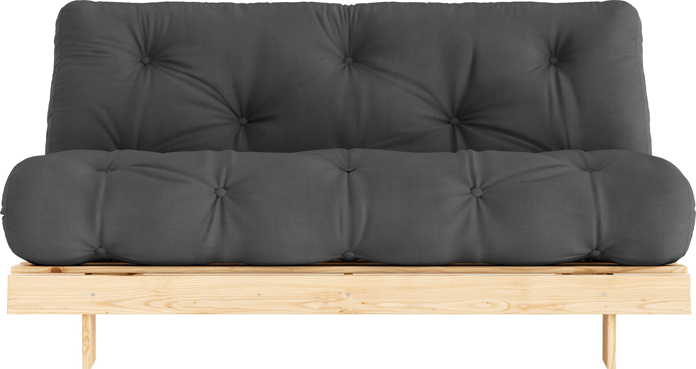Karup Design Daybett "Roots Sofa Bed, Schlafsofa, Bettfunktion, FSC-Massivholz," Inkl. Futonmatratze, Made in Europe, langlebig, B: 140 oder 160 cm