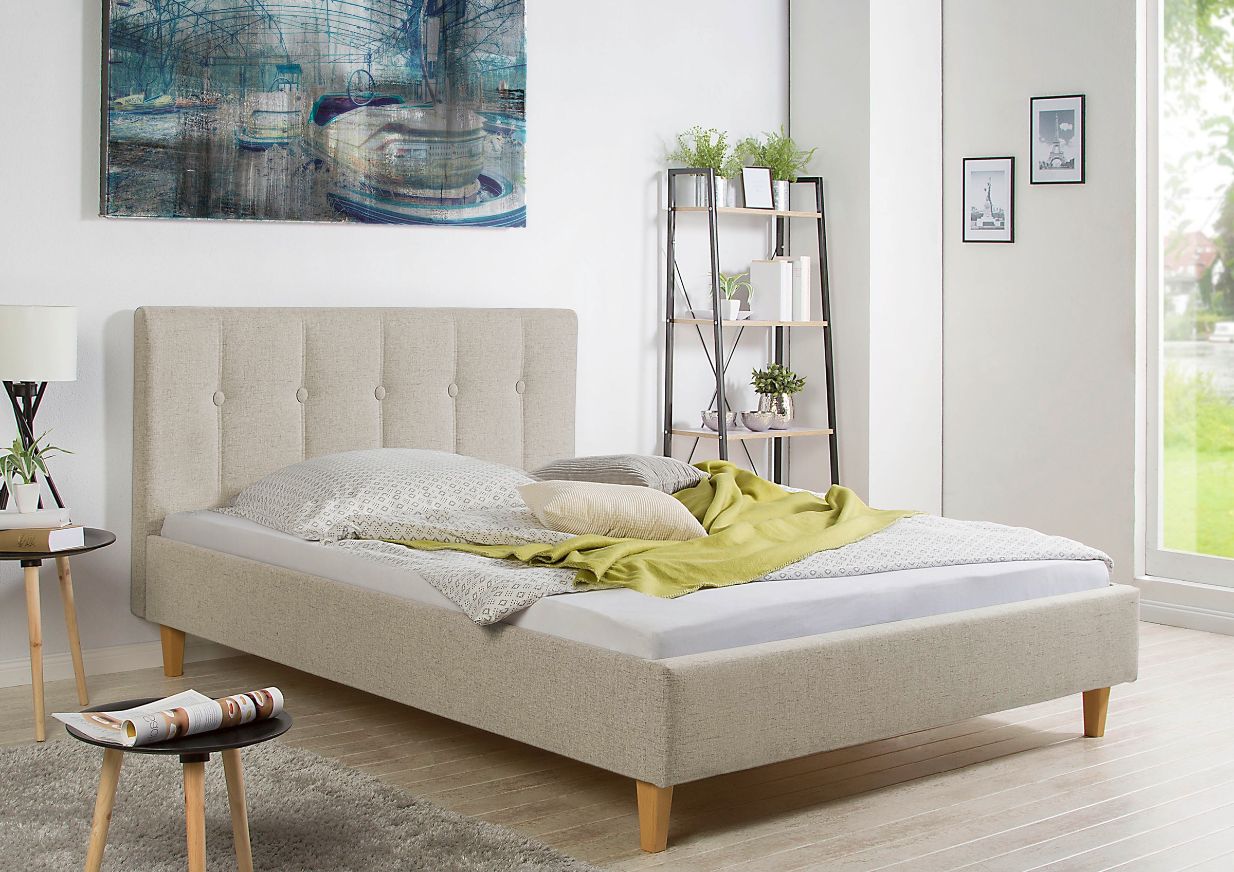 Maintal Lit rembourré »Leesburg« Bettseiten zerlegt, ohne Bettkasten