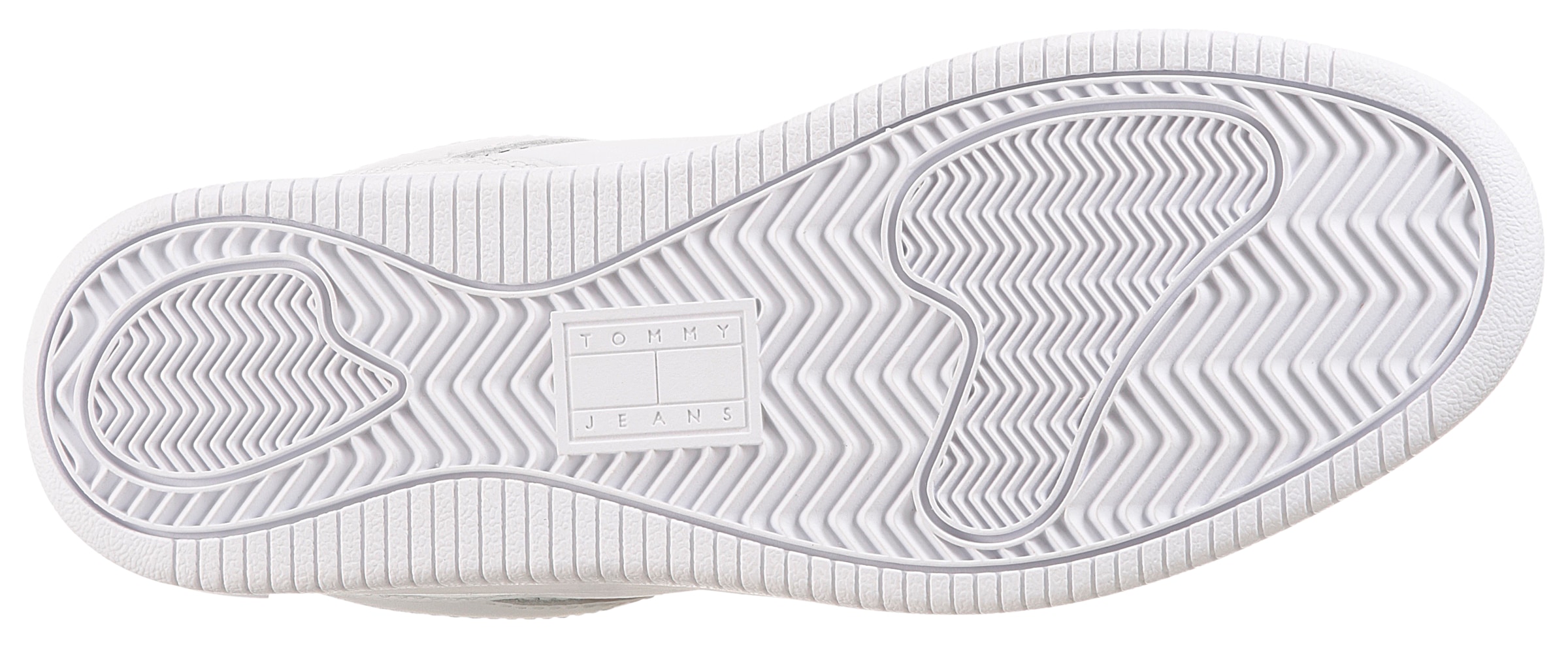 Tommy Jeans Baskets à plateforme »TJW RETRO BASKET«  , Freizeitschuh, Halbschuh, Schnürer mit seitlicher Logoflagge