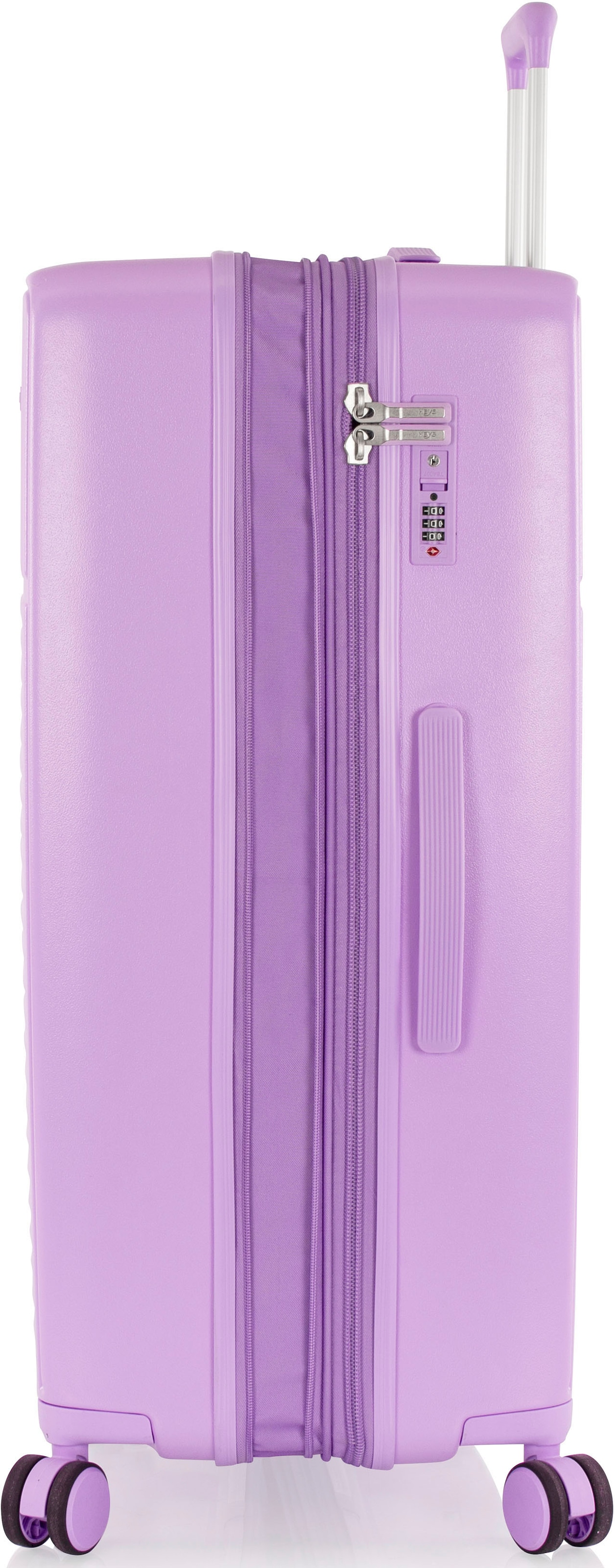 Heys Trolley à coque dure »Pastel, in verschiedenen Farben und Grössen« 109 litre 4 Rollen Heys  Handgepäck-Koffer TSA Schloss Volumenerweiterung