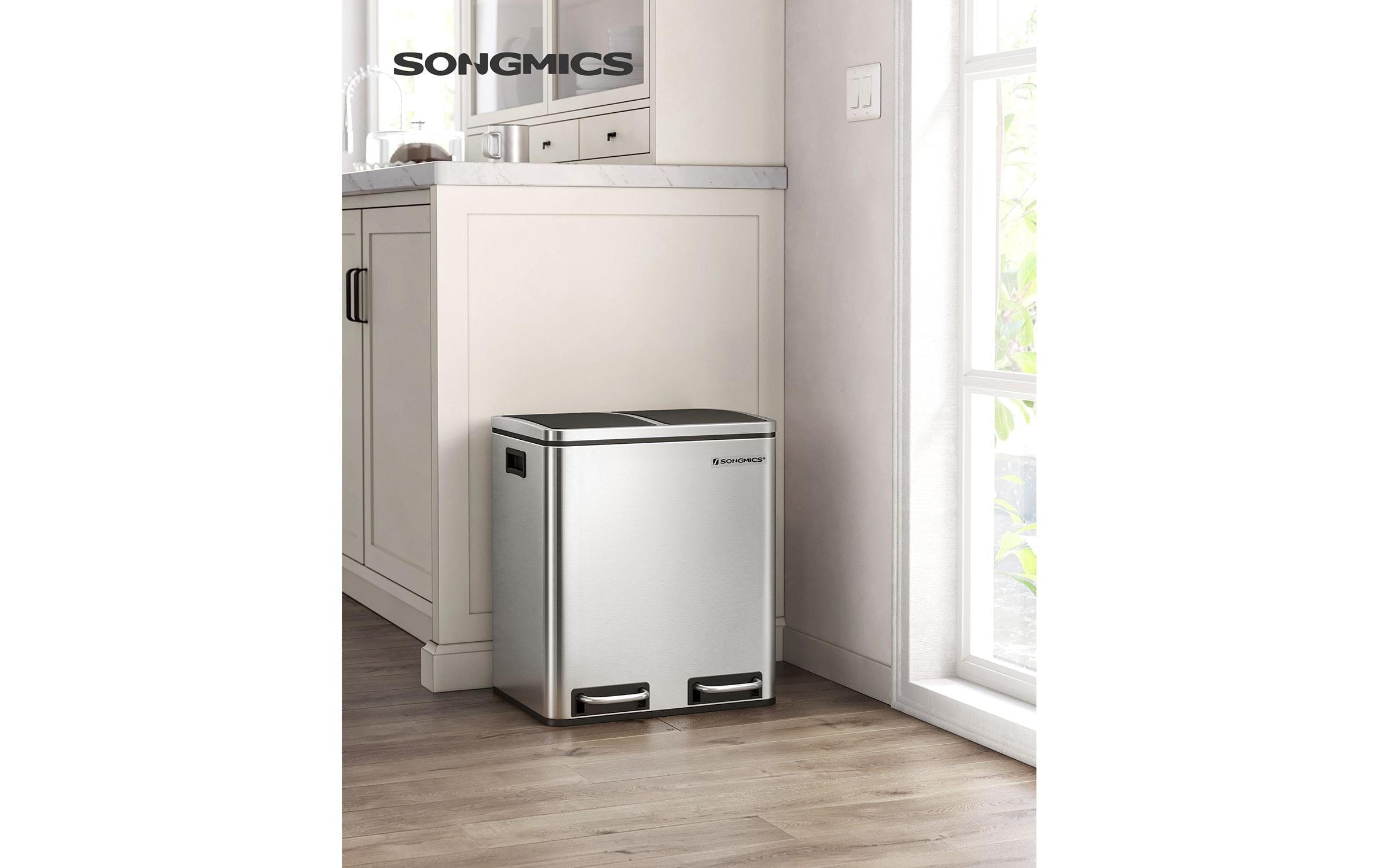SONGMICS Mülleimer »30 l«, 2 Behälter