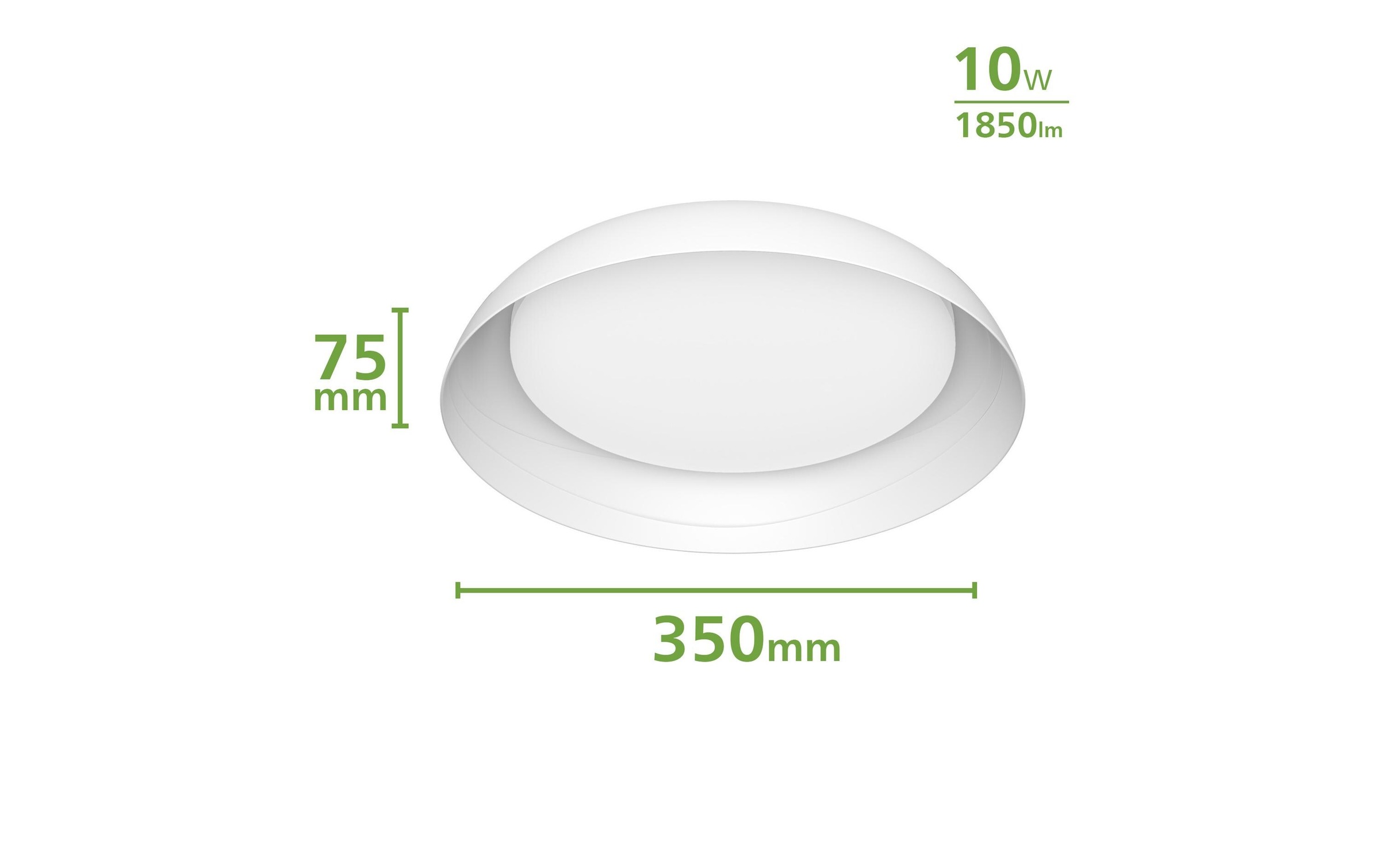 Philips LED Deckenleuchte »Fleta Ultra-Efficient 2700K, 1850 Lm«, 1 flammig
