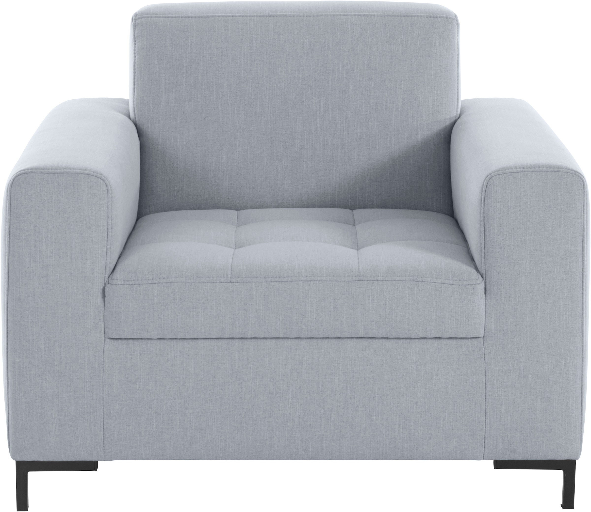 GOODproduct Sessel »Grazzo«, hochwertige Stoffe aus recyceltem Material, Steppung im Sitzbereich