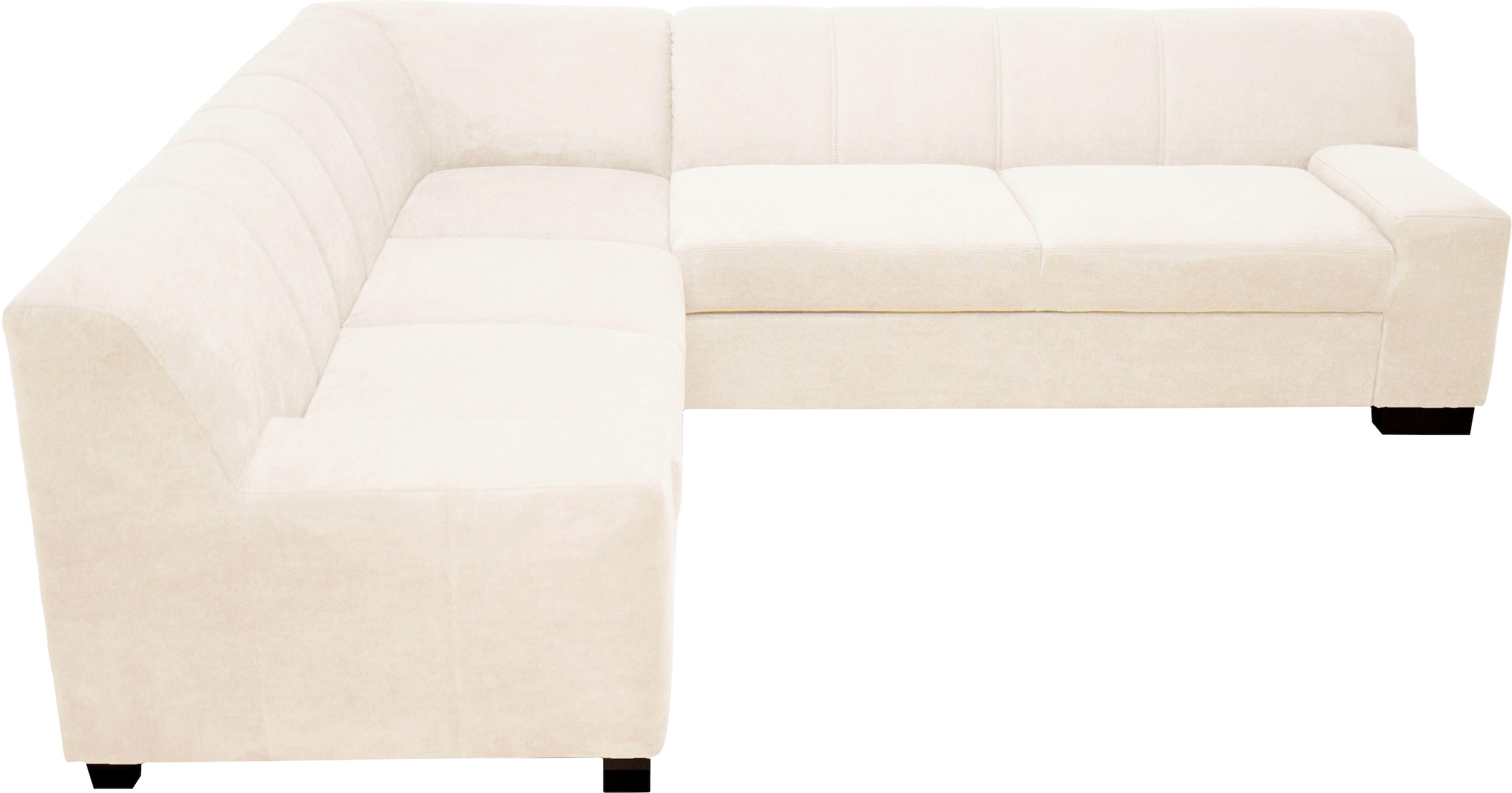 GOODproduct Canapé d'angle »Faxxe 249 x 214 cm, auch mit Schlaffunktion« en tissu d'ameublement facile d'entretien et doux, forme en L