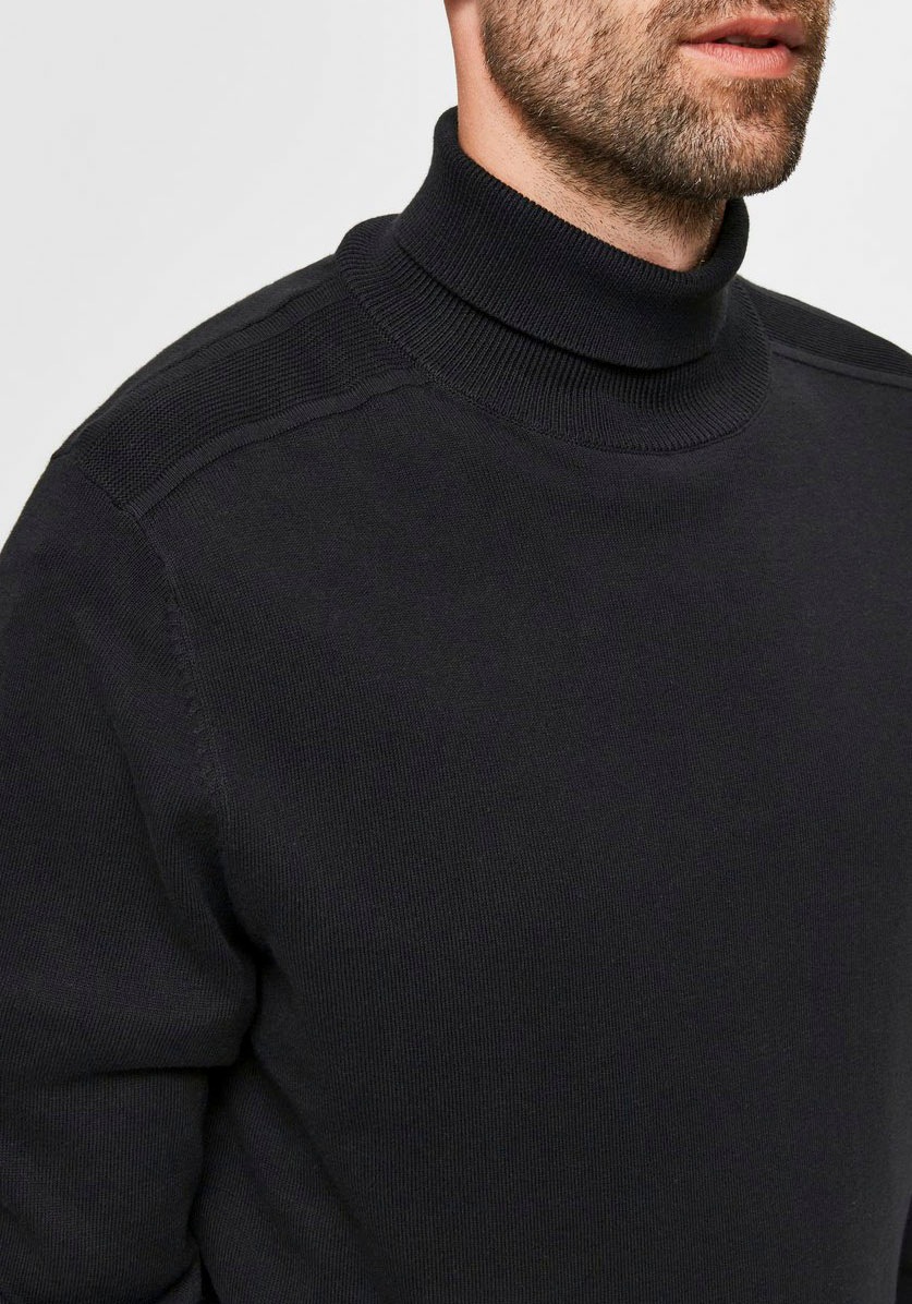 SELECTED HOMME Strickpullover »SLHBERG ROLL NECK NOOS«