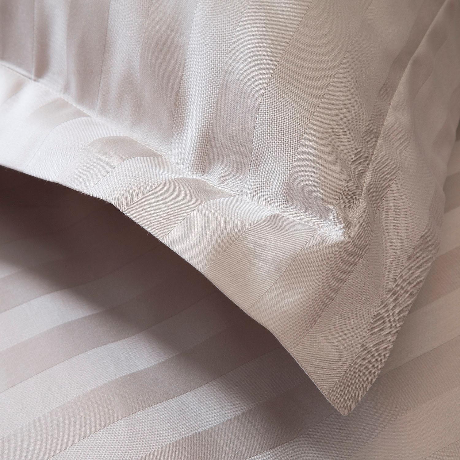 damai Bettwäsche »Streifsatin in Gr. 135x200, 155x220 oder 200x200 cm« 2 Stk. elegante Bettwäsche aus Baumwolle, Bettwäsche mit Reissverschluss