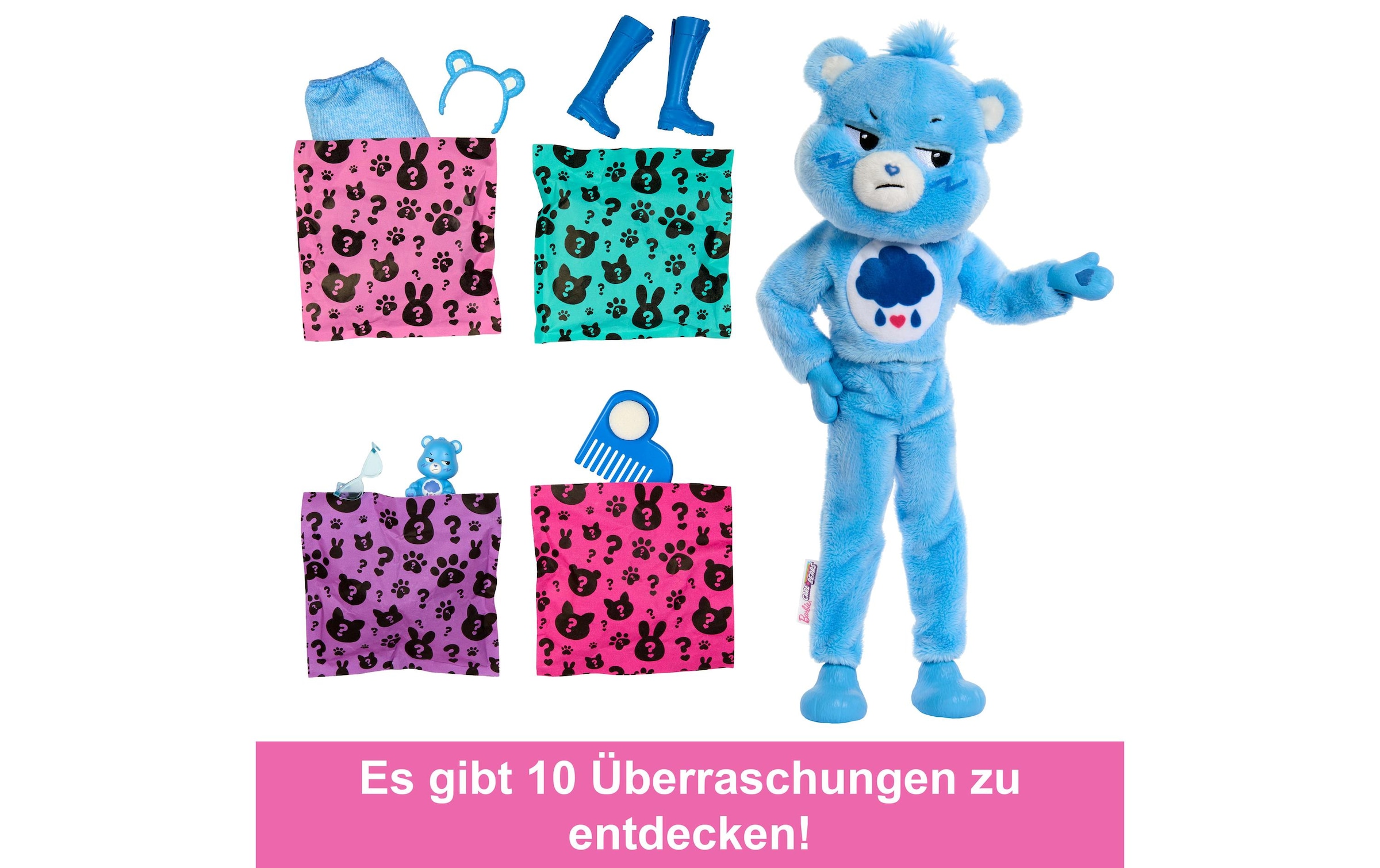 Barbie Anziehpuppe »Cutie Reveal Care Bears 3 - Brummbärchi«