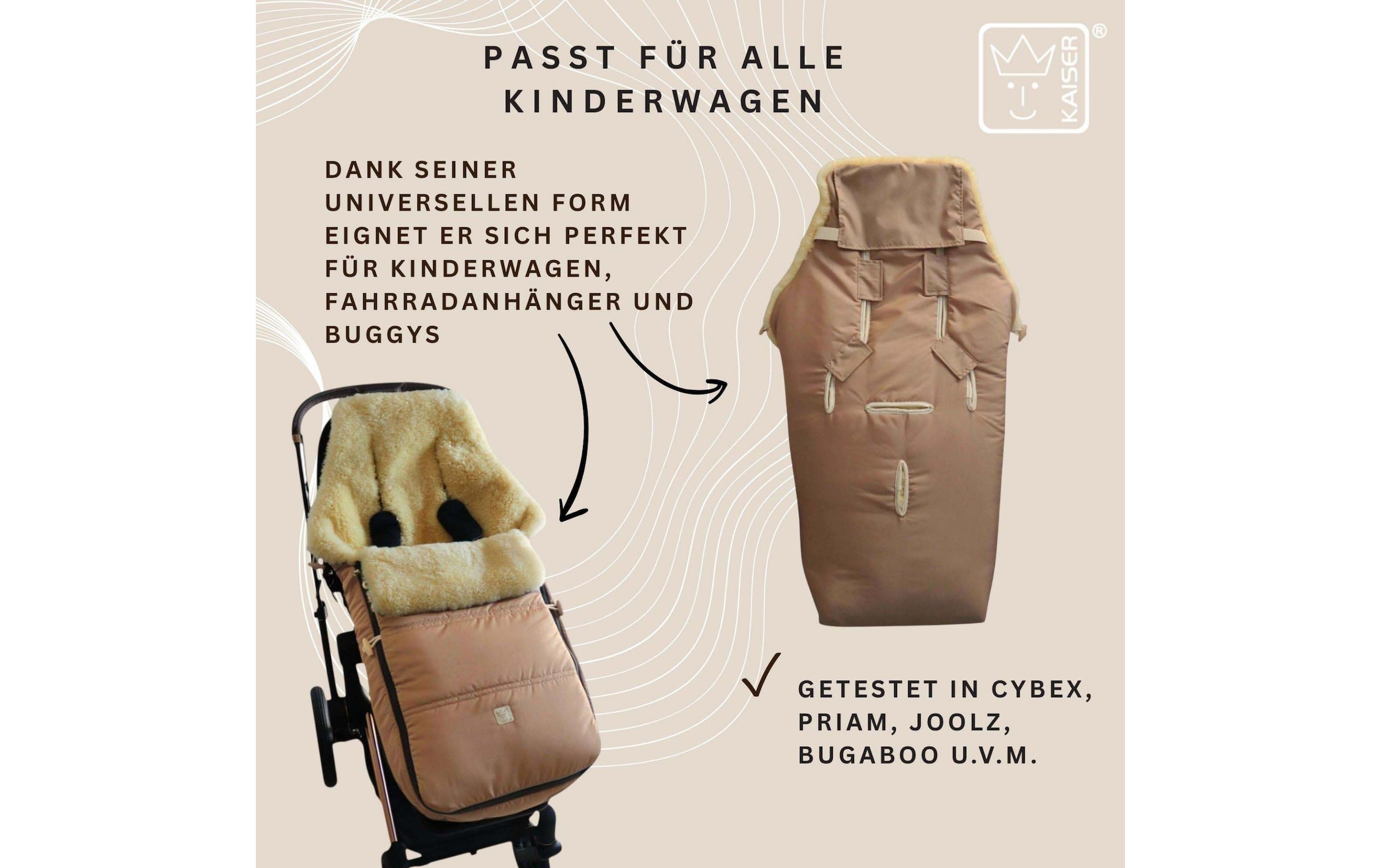 Kaiser Fusssack »Dublas 2.0 aus Lammfell«