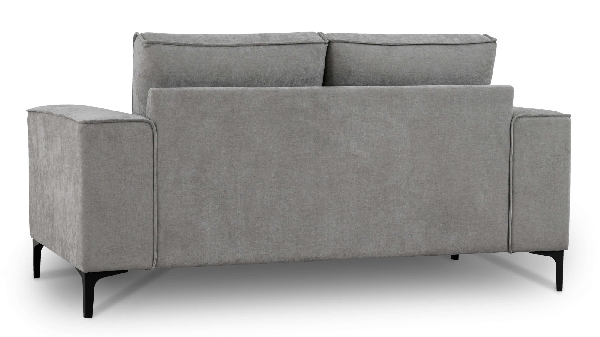 Places of Style 2-Sitzer »Kompaktsofa Oland, Struktur, Flachgewebe, Luxus-Microfaser, Boucle«, 164 cm, Wellenunterfederung, Skandi-Design, Metallfüsse