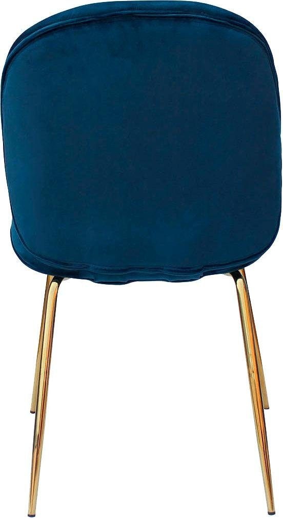Kayoom Stuhl »Charlize 110 2er-Set, TOPSELLER! Esszimmerstühle,moderne Optik«, (Set), 2 St., Samtstoff, samtweicher Bezug, bequem, zeitlos, moderne Optik