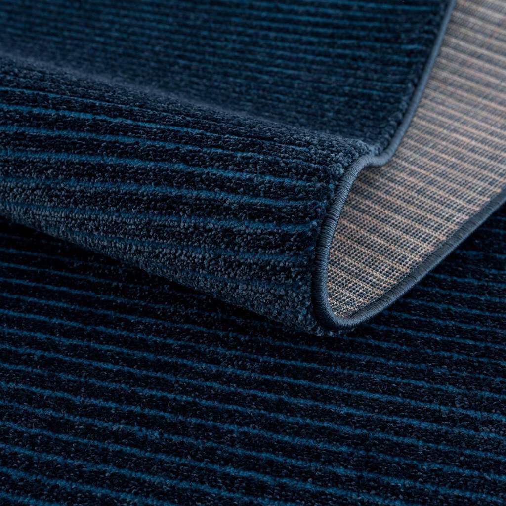 Carpet City Teppich »Friseé-Teppich  FANCY900« rechteckig 12 mm Höhe Läufer, Kurzflor, Einfarbig, 3D-Optik, Streifen Look, Wohnzimmer