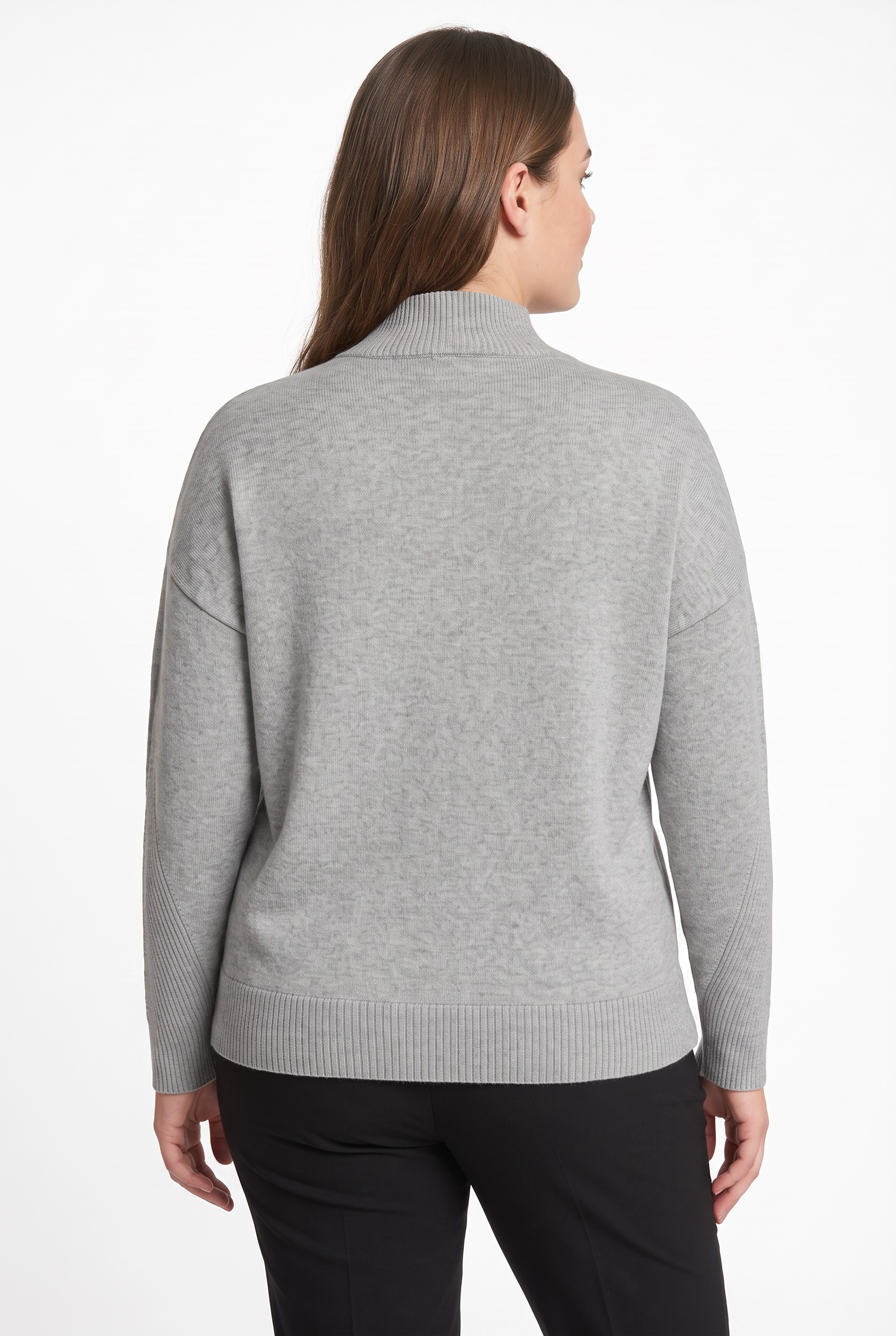 ONLY CARMAKOMA Pull à col montant »CARPRINCESS LS HIGHNECK KNT NOOS« Mélange de viscose, coupe normale