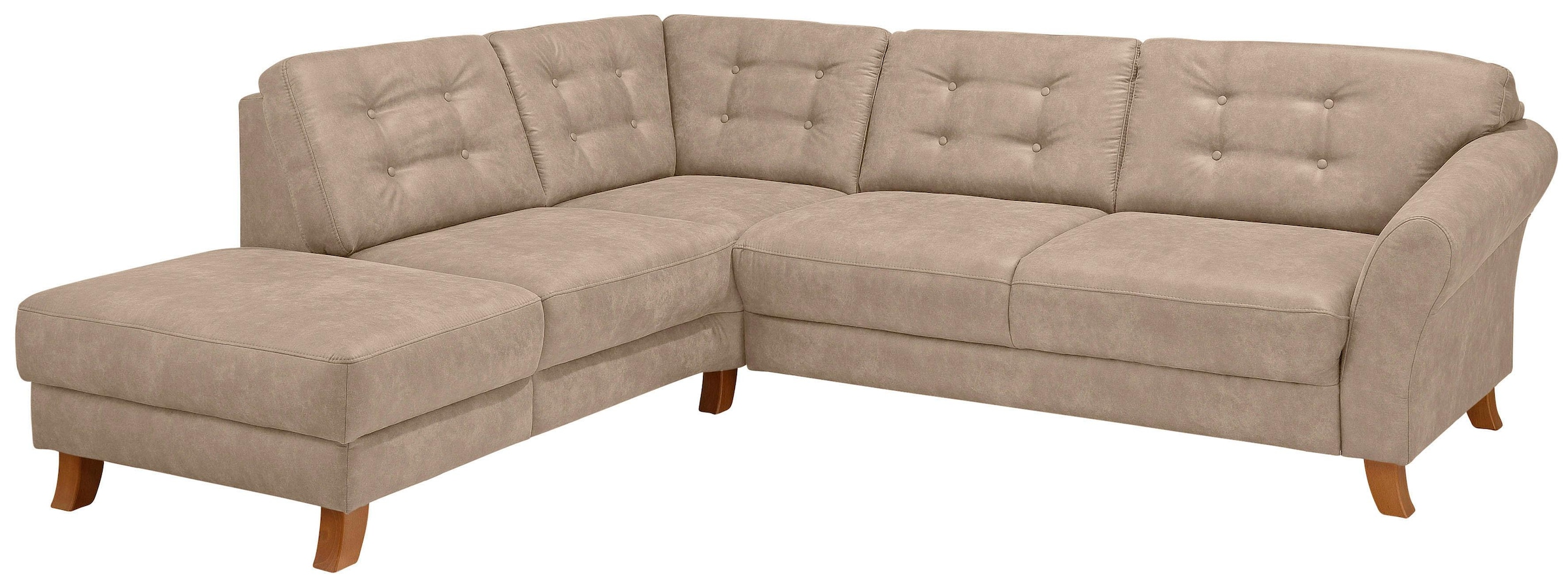 Home affaire Ecksofa »Trondheim L-Form«, mit Federkern