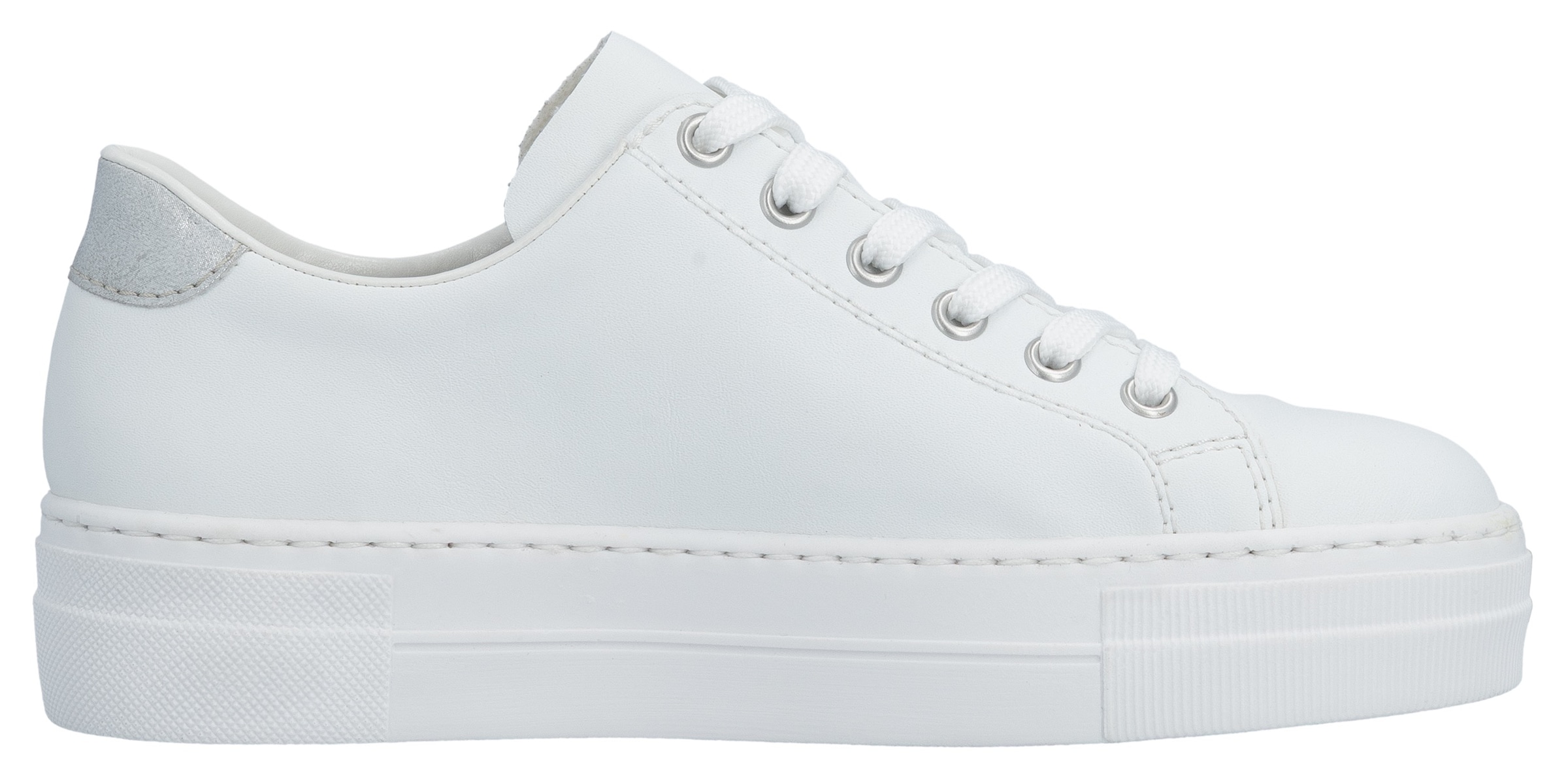 Rieker Baskets à plateforme  mit Zierreissverschluss seitlich, Freizeitschuh, Halbschuh, Schnürschuh