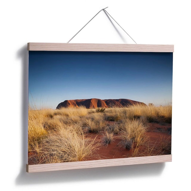 »Ayers St.), Australien, Poster, Poster Wandposter Wall-Art kaufen Rock bequem (1 Sonnenuntergang«, Bild, Wandbild,