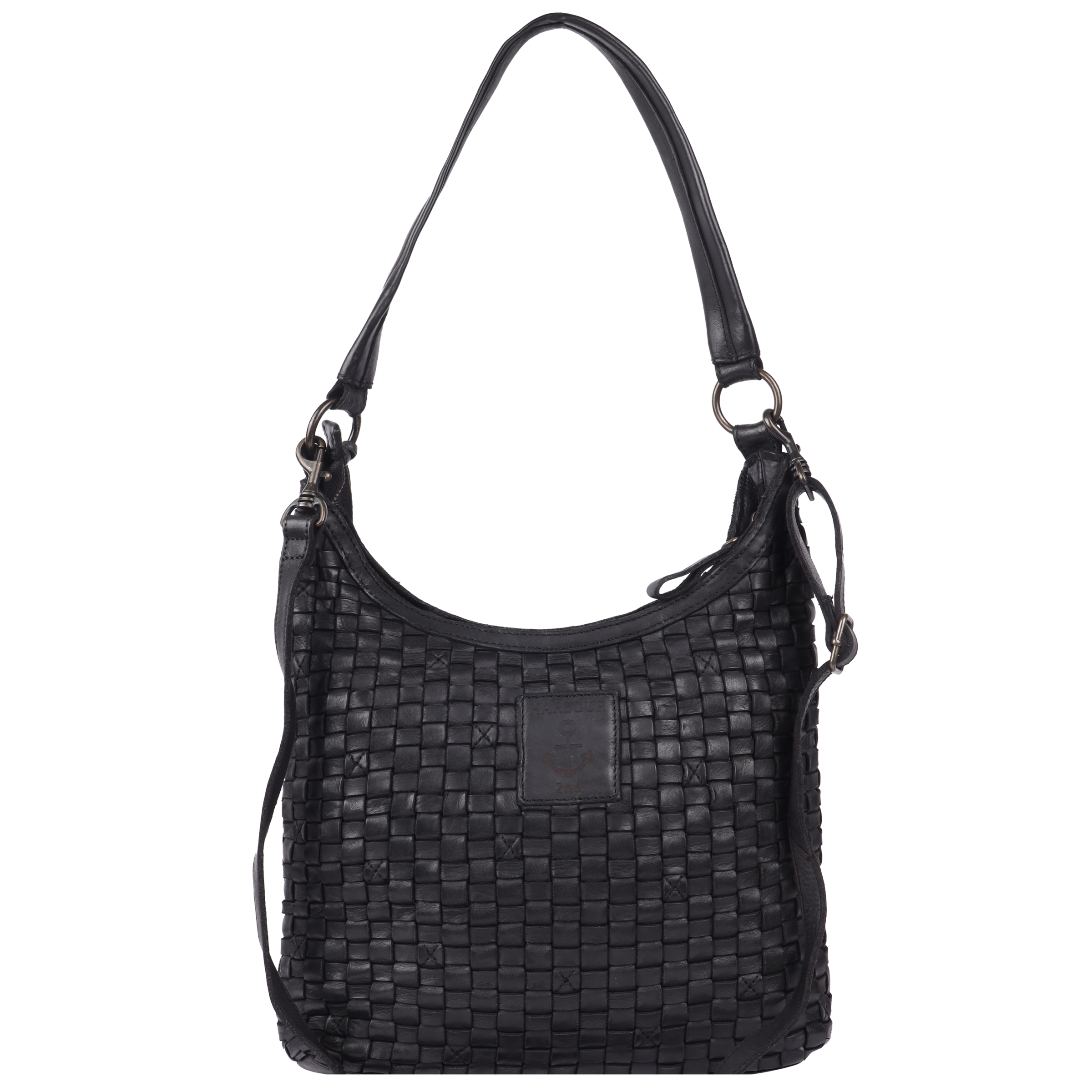 HARBOUR 2nd Hobo »Tuula-UP« Damen Umhängetasche, Tragetasche, Schultertasche mit Anker-Anhänger