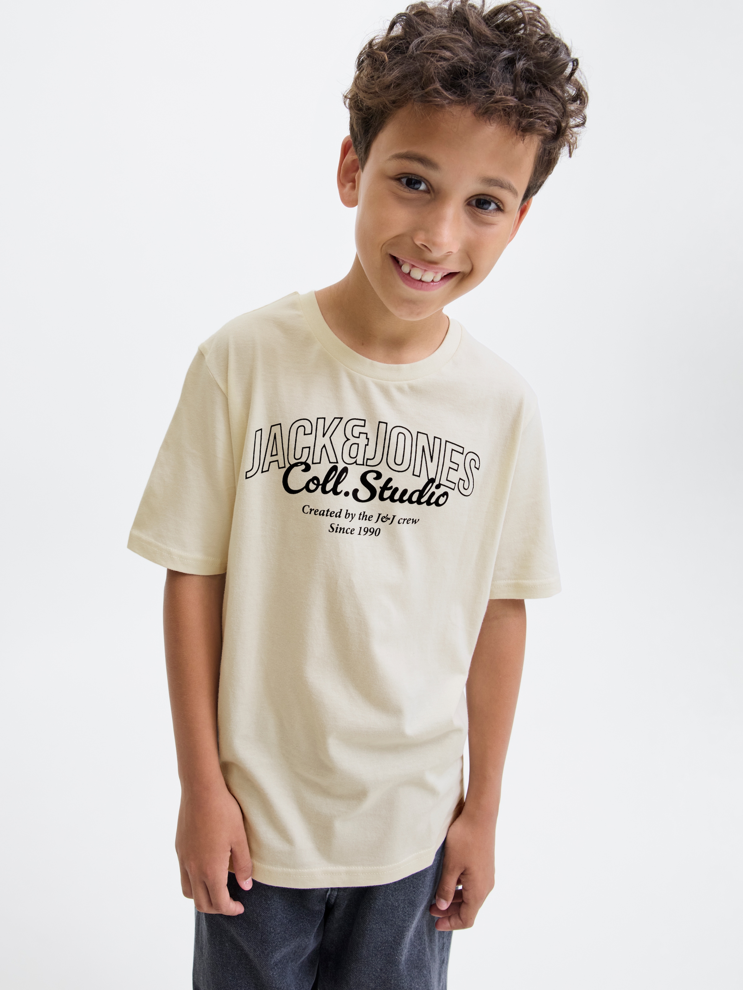 Jack & Jones Junior T-Shirt »JJMAKOTO TEE SS CREW NECK 2PK JNR« Packung, 2 Stk.