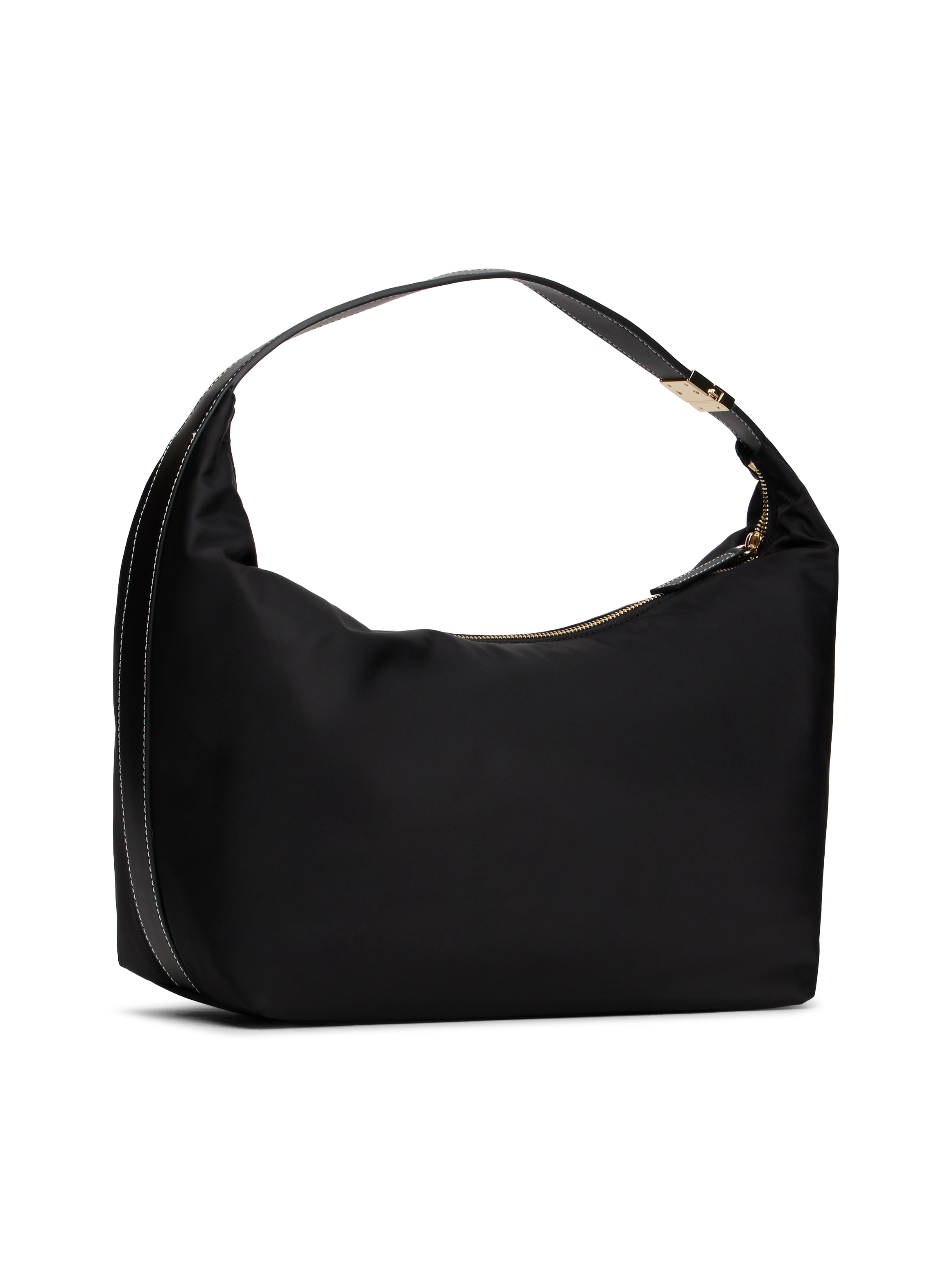 Tommy Hilfiger Hobo »TH GO HOBO NYLON« sac soirée femme, sac à main avec détails dorés