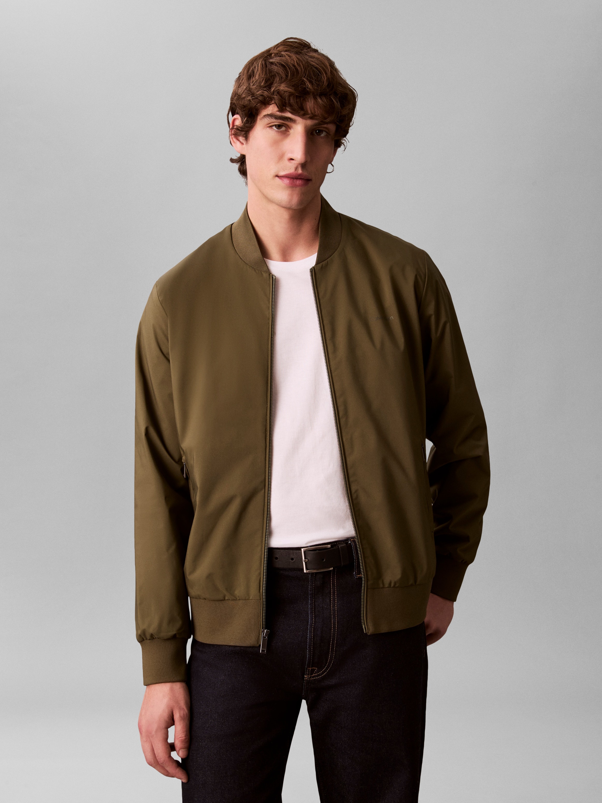 Image of Calvin Klein Bomberjacke "MATTE BOMBER" ohne Kapuze Regular fit, mit Rundhalsausschnitt