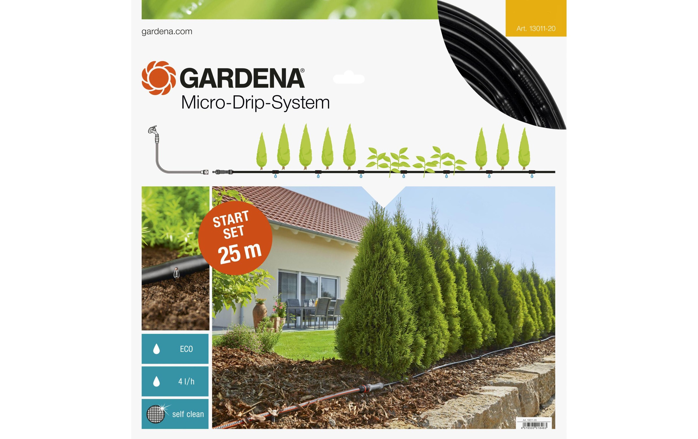 Image of GARDENA Bewässerungssystem »Start-Set M 13011 Micro-Drip-System Pflanzreihe«, Micro-Drip-System bei Ackermann Versand Schweiz