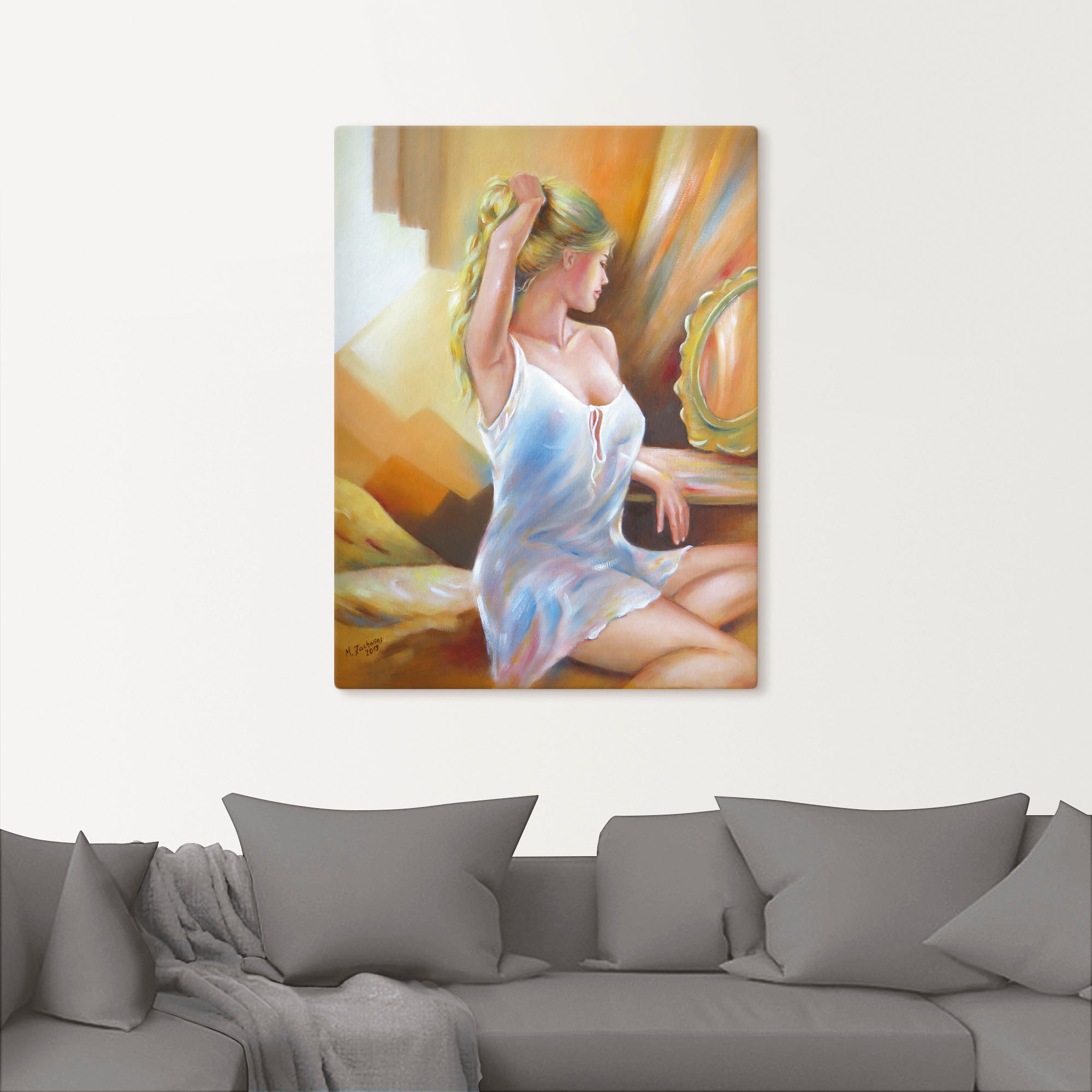 Poster Wandbild Wandaufkleber kaufen »Sexy (1 Grössen Spiegel«, oder Erotische versch. Leinwandbild, Bilder, günstig als am Frau Artland in St.), Alubild,