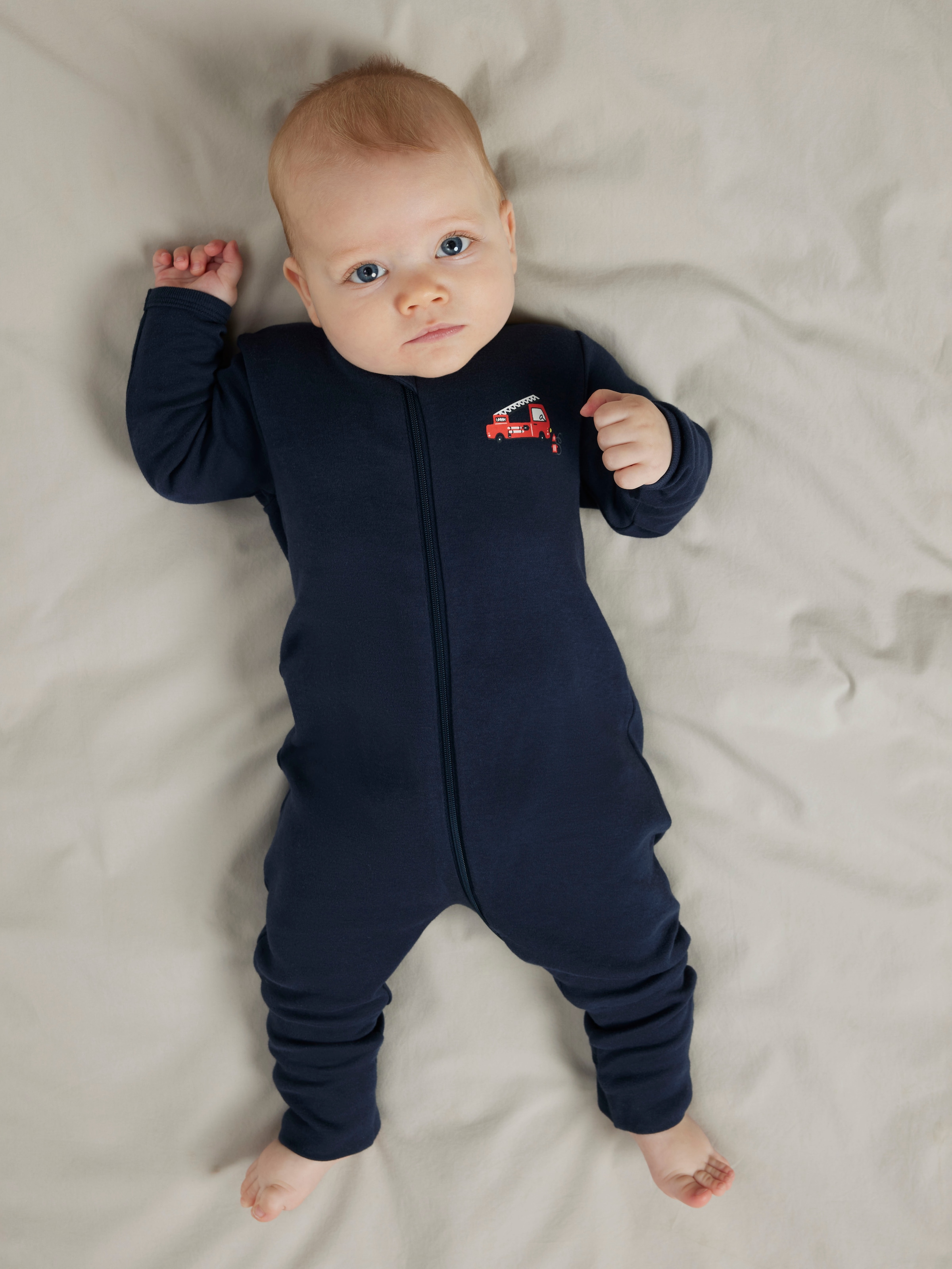 Name It Schlafanzug »NBMNIGHTSUIT 2P ZIP FF FIRETRUCK NOOS« Packung, 2 tlg.