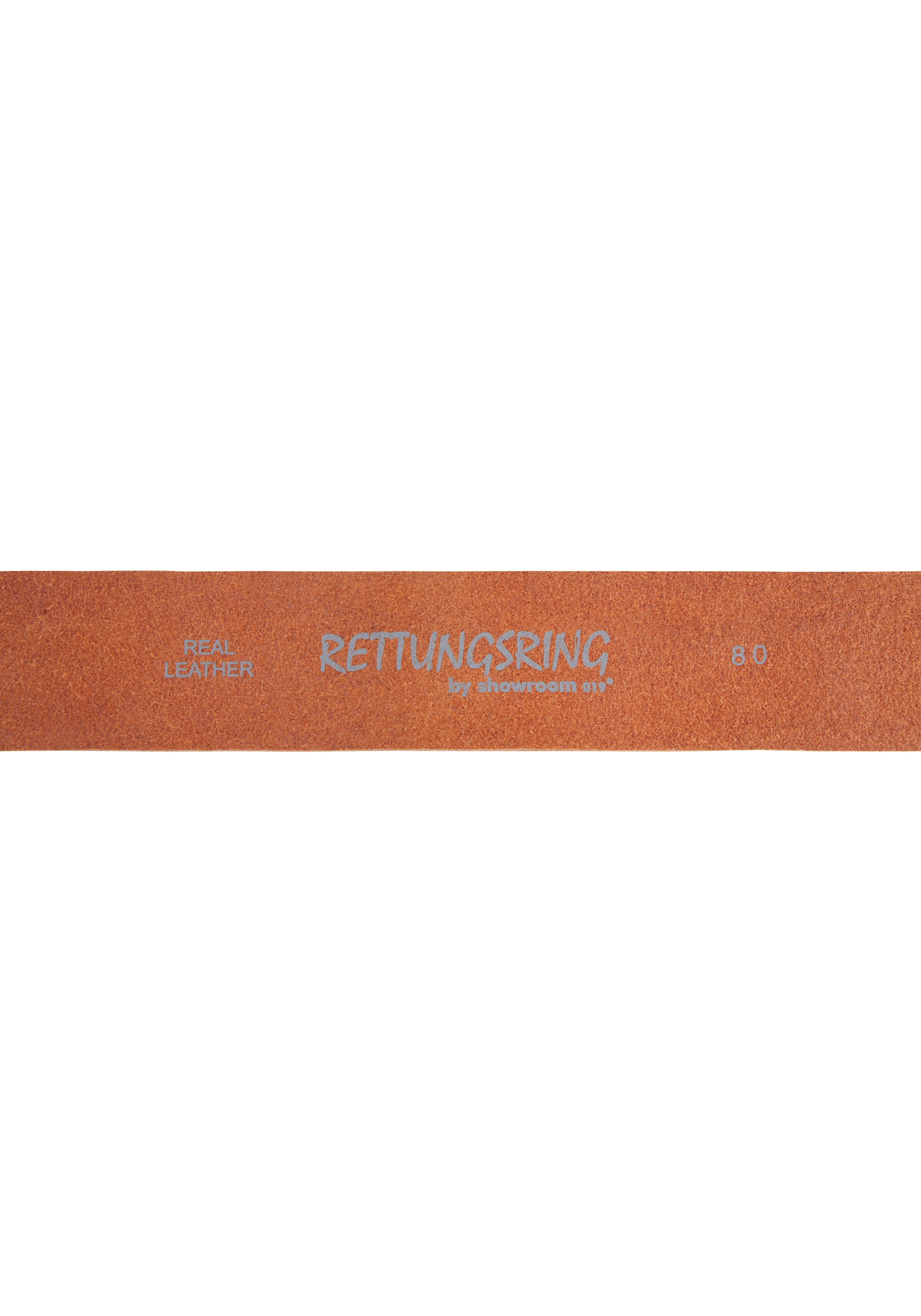 RETTUNGSRING by showroom 019° Ledergürtel, mit austauschbarer Schliesse »Oval Nieten Kupfer«