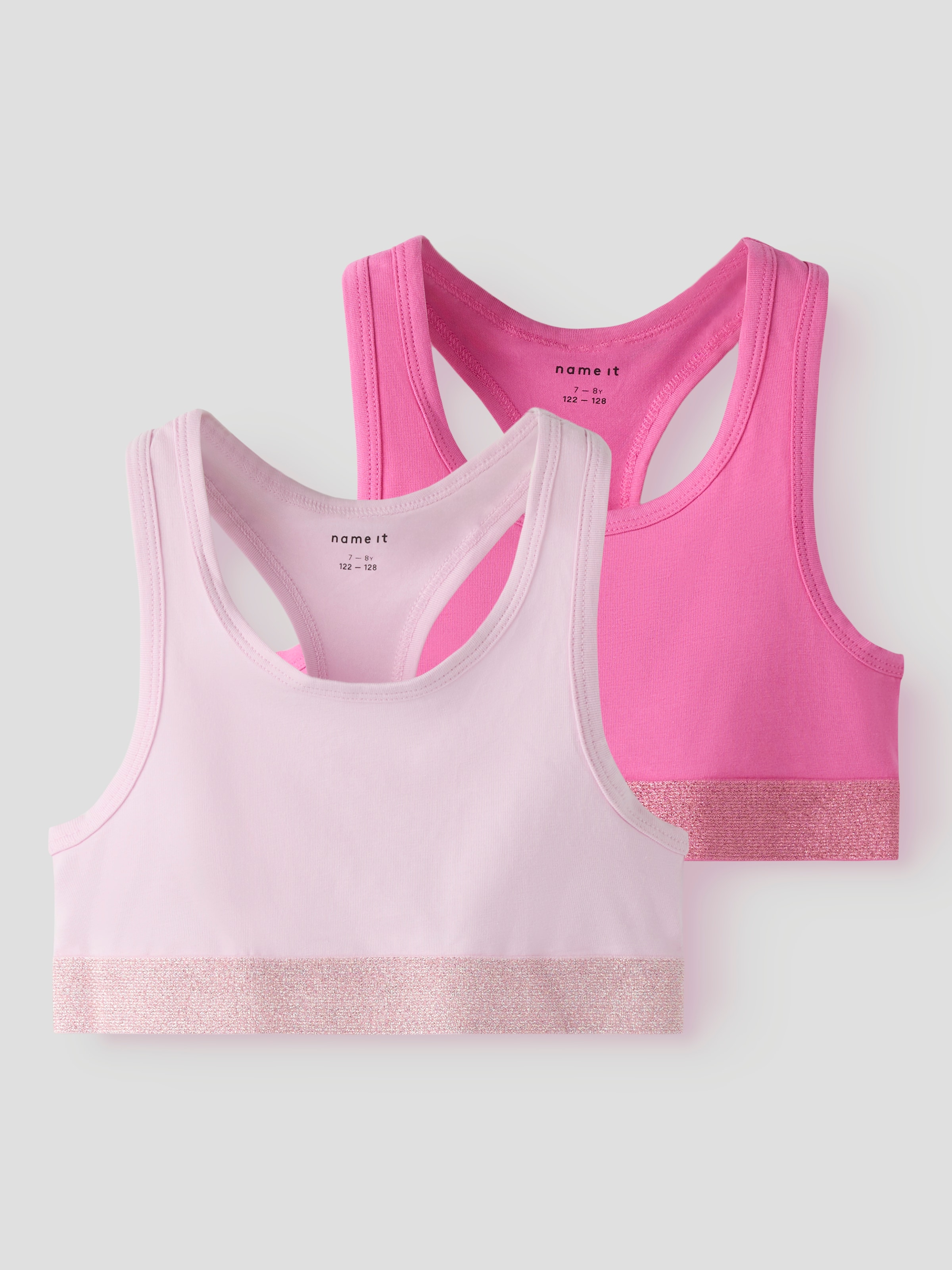 Name It Bustier »NKFSHORT TOP 2P NOOS« Packung, 2 tlg.