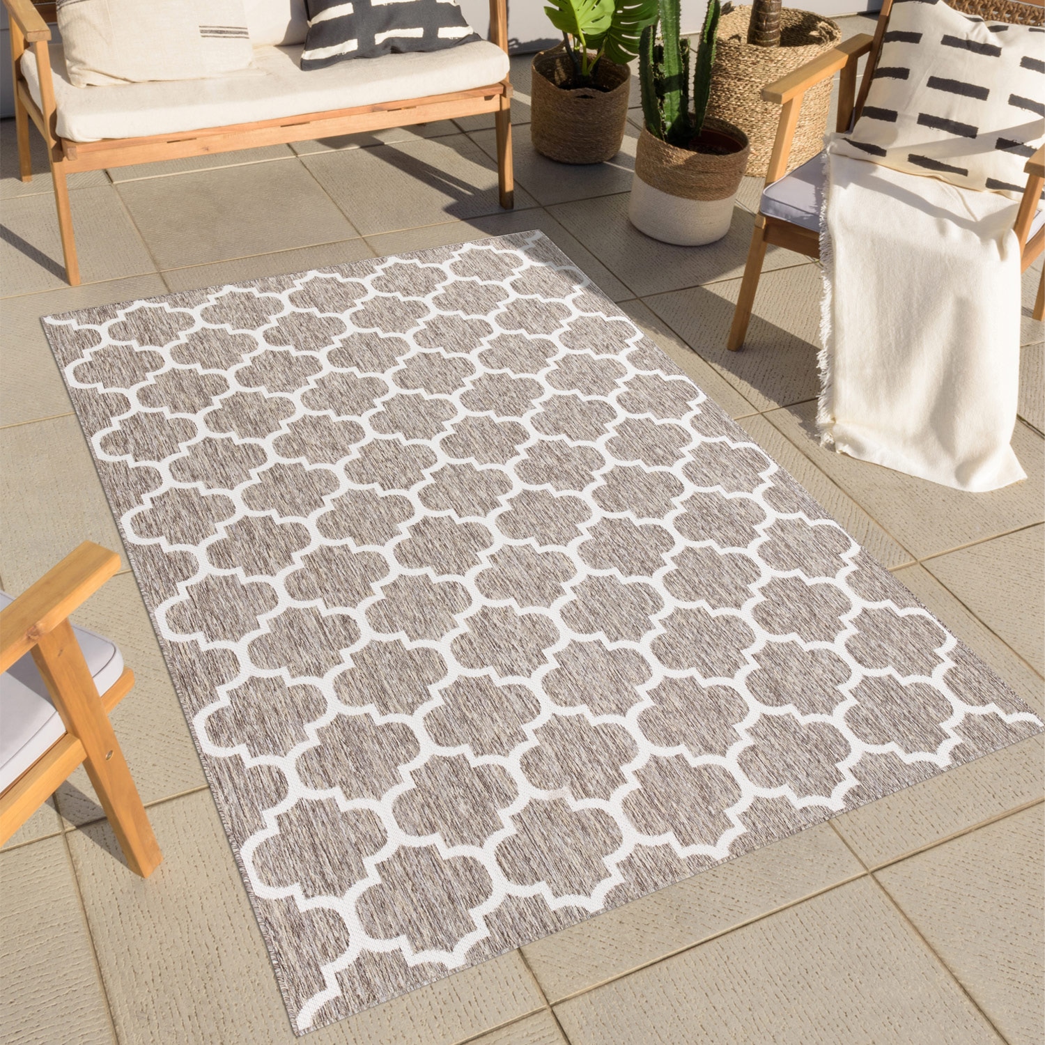 Image of Carpet City Outdoorteppich "Outdoor 462" rechteckig 5 mm Höhe Läufer, UV-beständig, Flachgewebe, auch quadratisch, In- und Outdoor