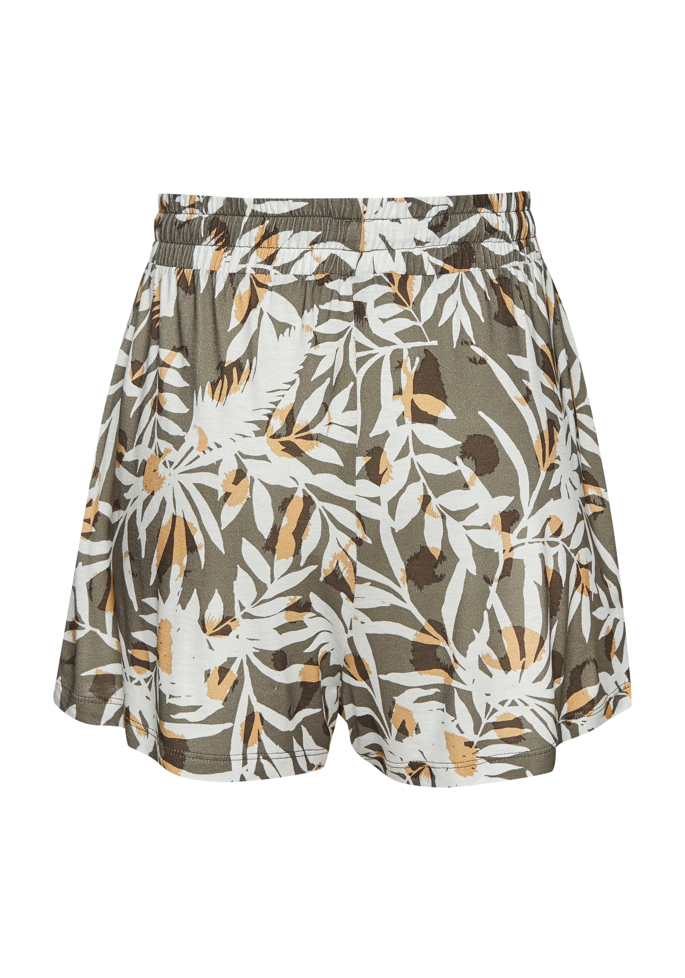 Vivance Shorts, mit Alloverdruck aus Viskosejersey, kurze Hose mit Taschen