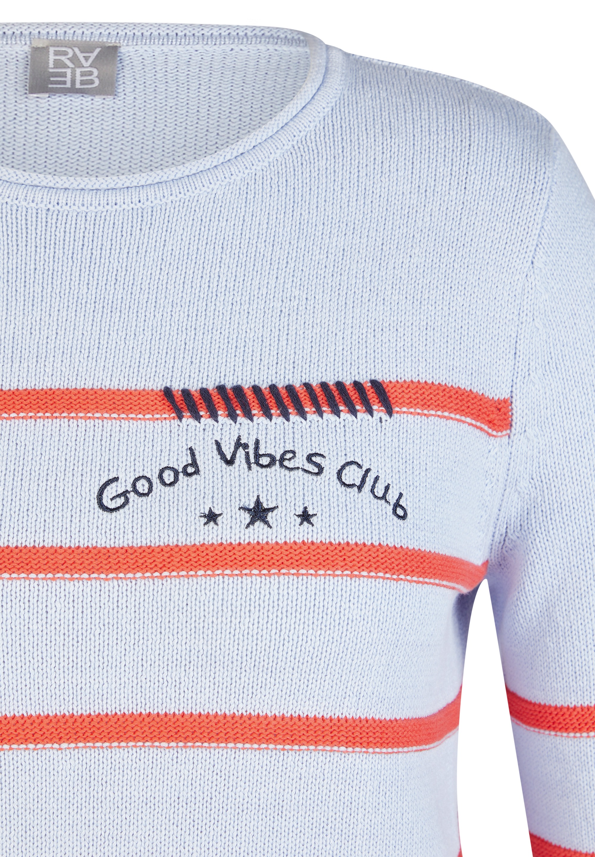 Rabe Strickpullover mit Streifen Muster