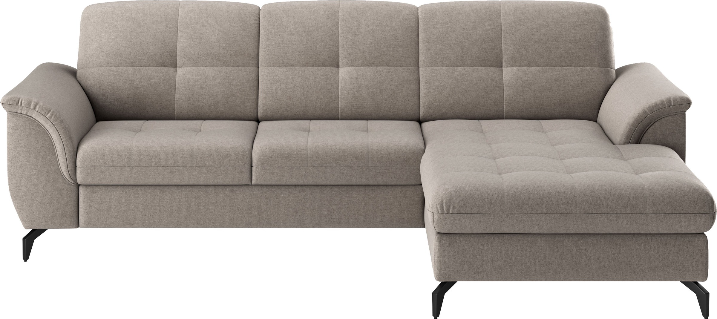 sit&more Ecksofa »Zora L-Form«, wahlweise mit Bettfunktion und Bettkasten