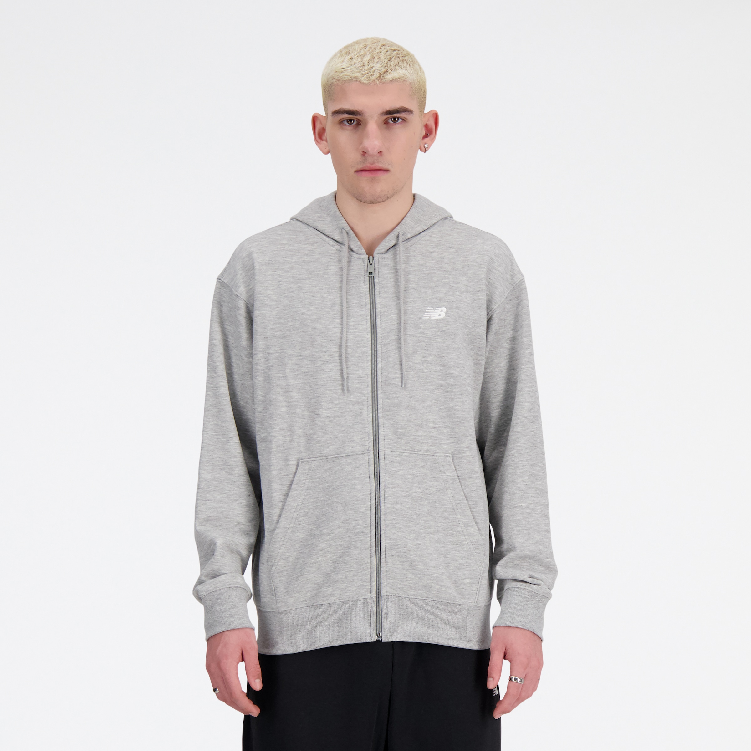 Image of New Balance Kapuzensweatjacke mit Kapuze, für Alltag und Sport, weicher Stoff, lockere Passform