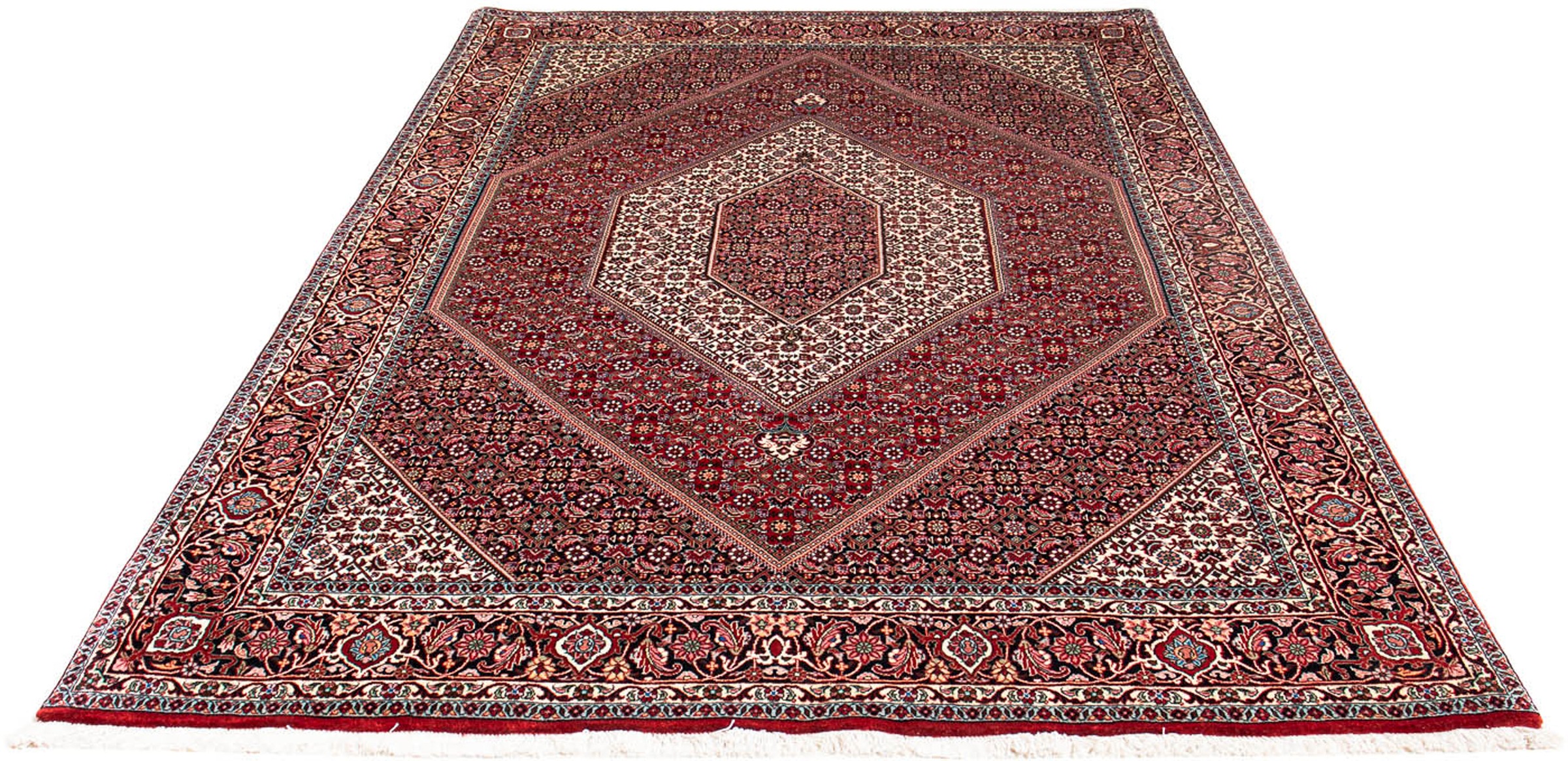 Image of morgenland Orientteppich »Perser - Bidjar - 243 x 167 cm - rot«, rechteckig, 15 mm Höhe, Wohnzimmer, Handgeknüpft, Einzelstück mit Zertifikat bei Ackermann Versand Schweiz