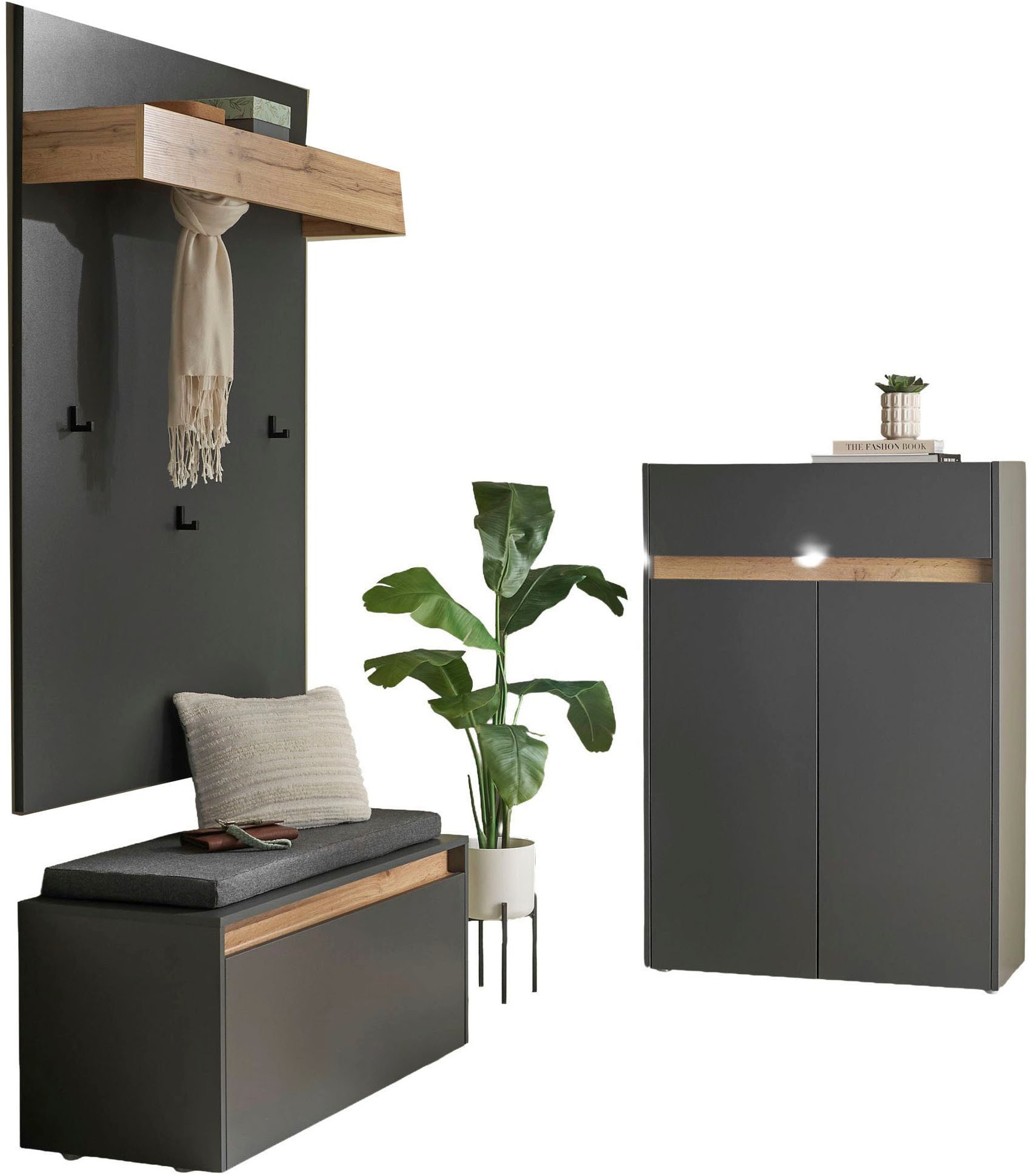 INOSIGN Ensemble de vestiaires »City/Giron, moderne Garderobe, viel Stauraum, ca. 24 Schuhe« Set, 3 cuis tlg.