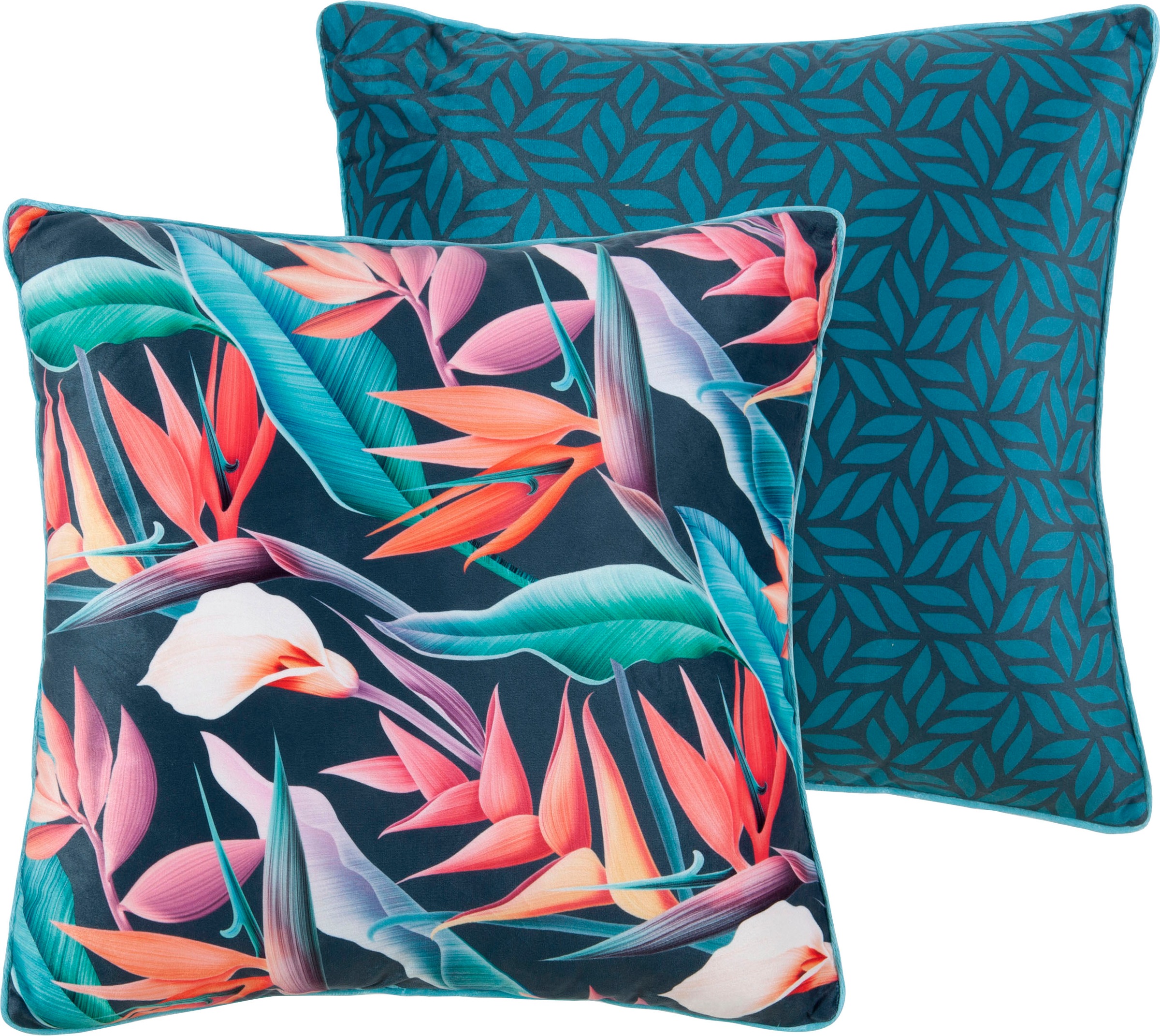 Image of Descanso Dekokissen »Chloe«, (1 St., 1 48x48 cm Dekokissen - Mit biese), Mit Biese bei Ackermann Versand Schweiz