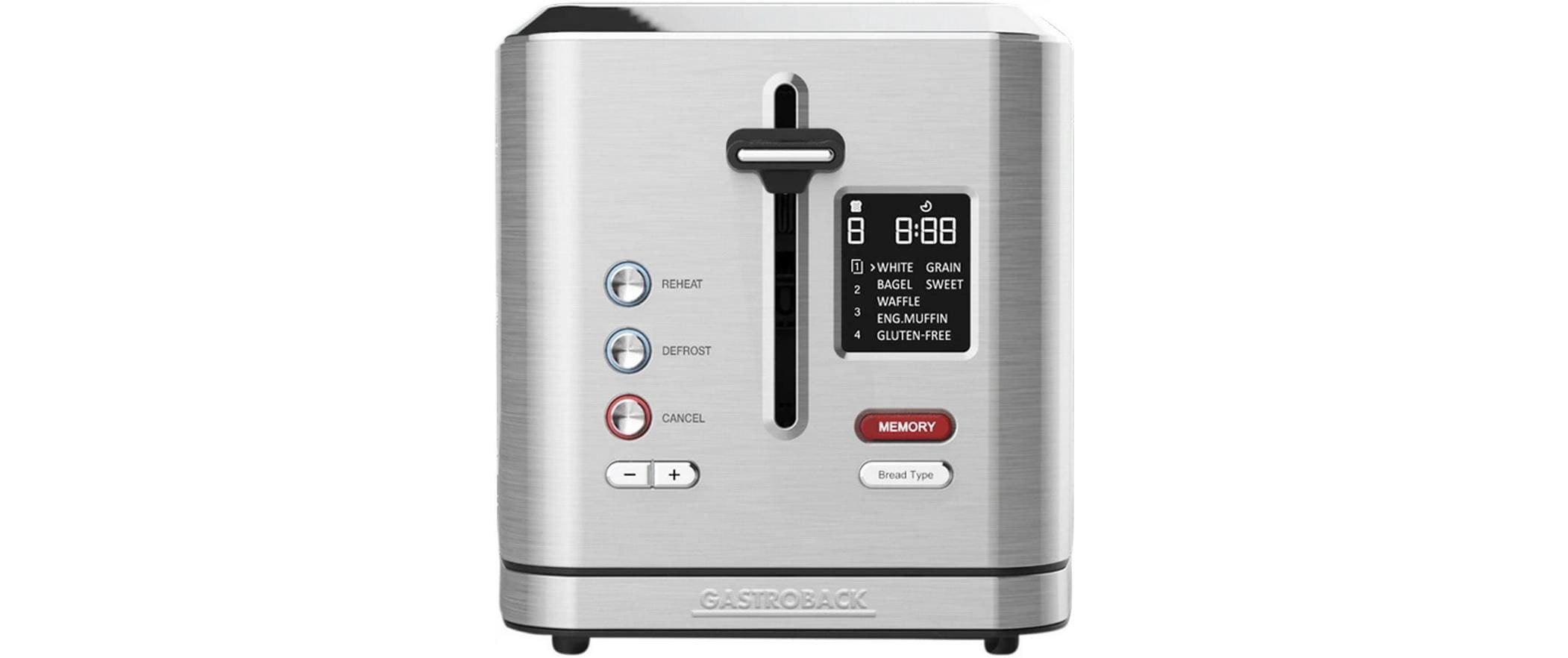 Gastroback Toaster »Digital 2S Silber«, für 2 Scheiben, 950 W