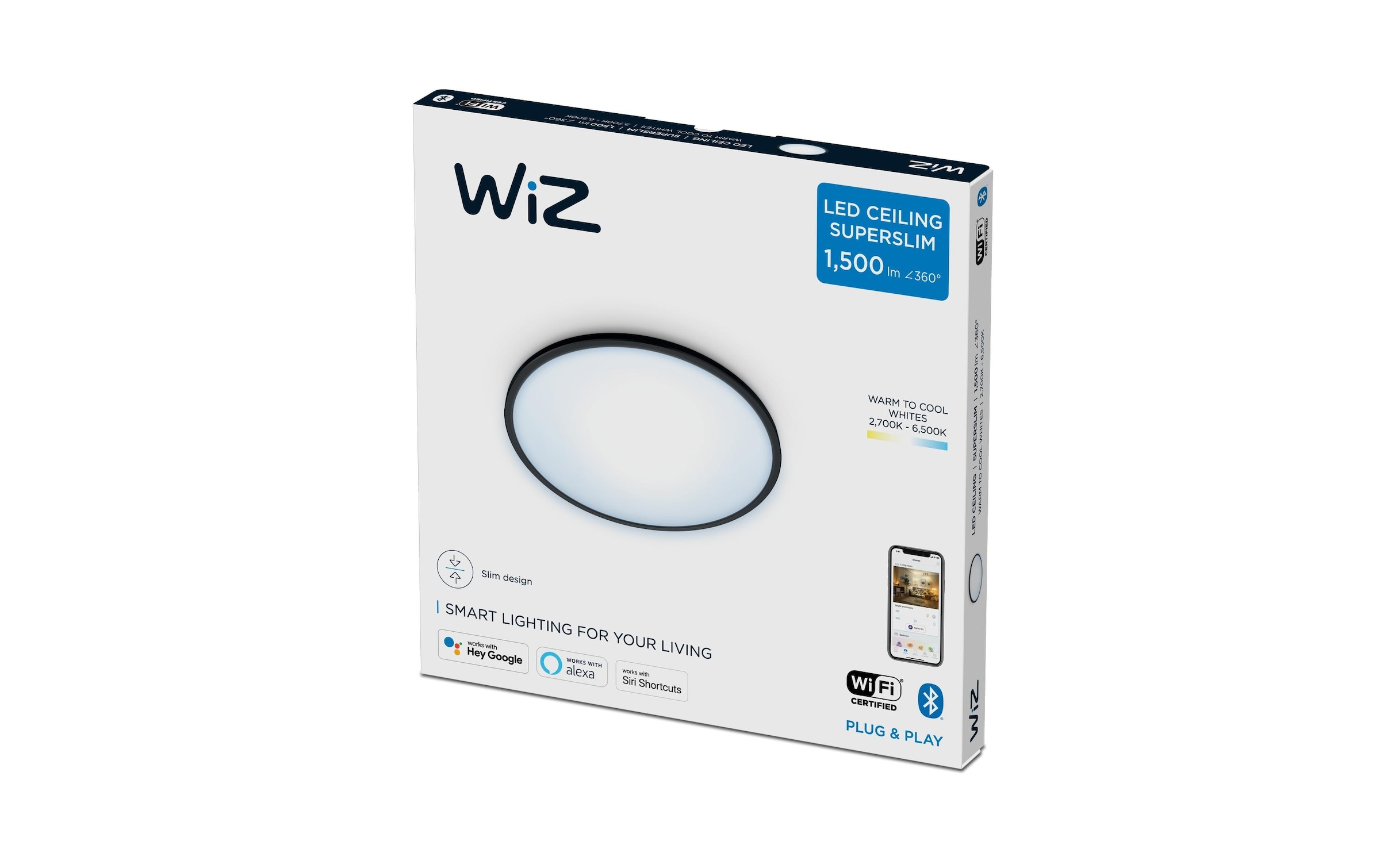   Deckenleuchte »WiZ Ceiling 16W B RD« Kaltweiss | Neutralweiss | Tageslichtweiss | Warmweiss