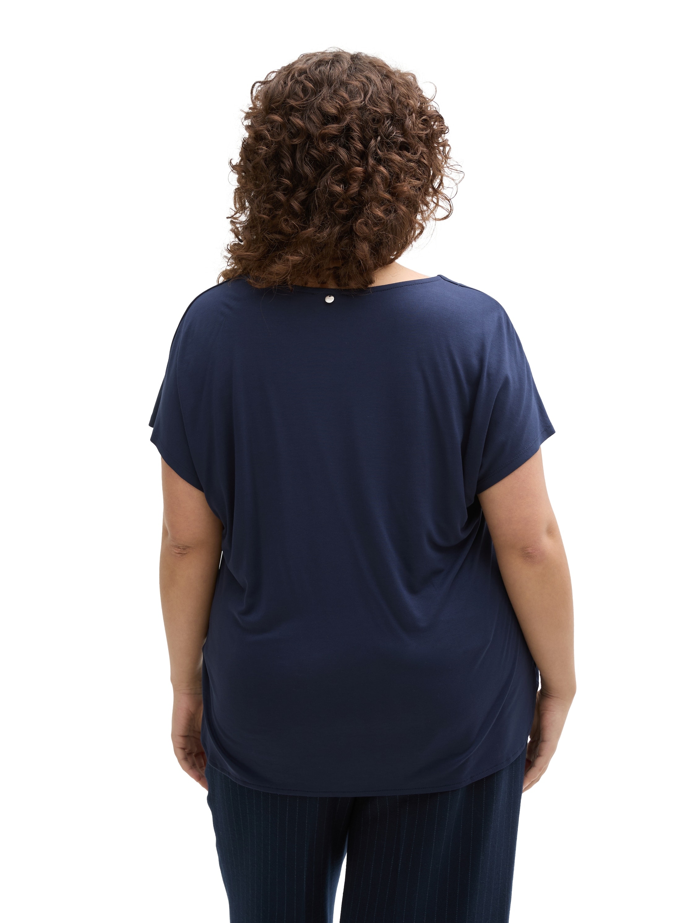 TOM TAILOR PLUS T-Shirt, mit kleinem Schlitz