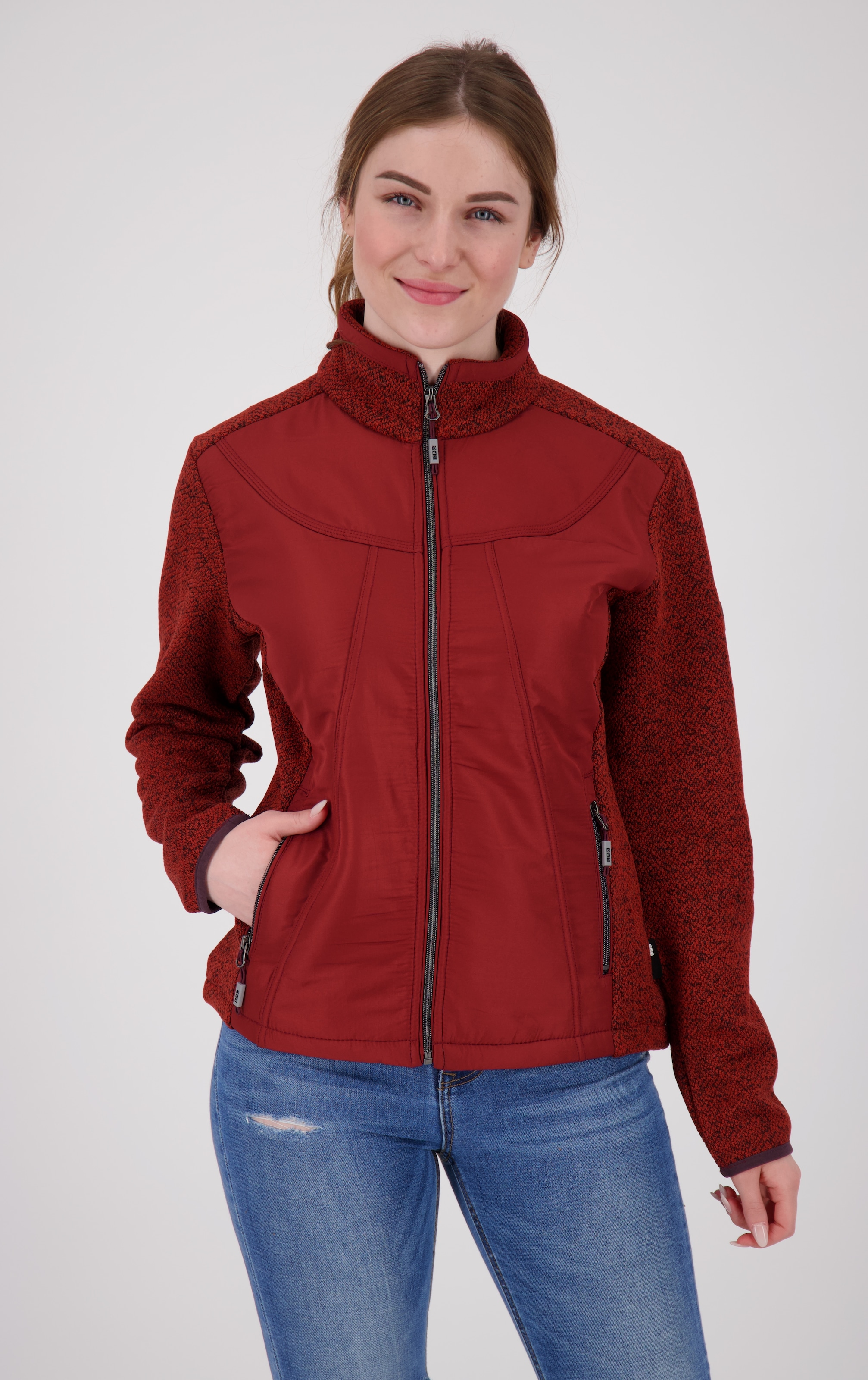 Image of DEPROC Active Strickfleecejacke "LAKE RODELL WOMEN" auch in Grossen Grössen erhältlich