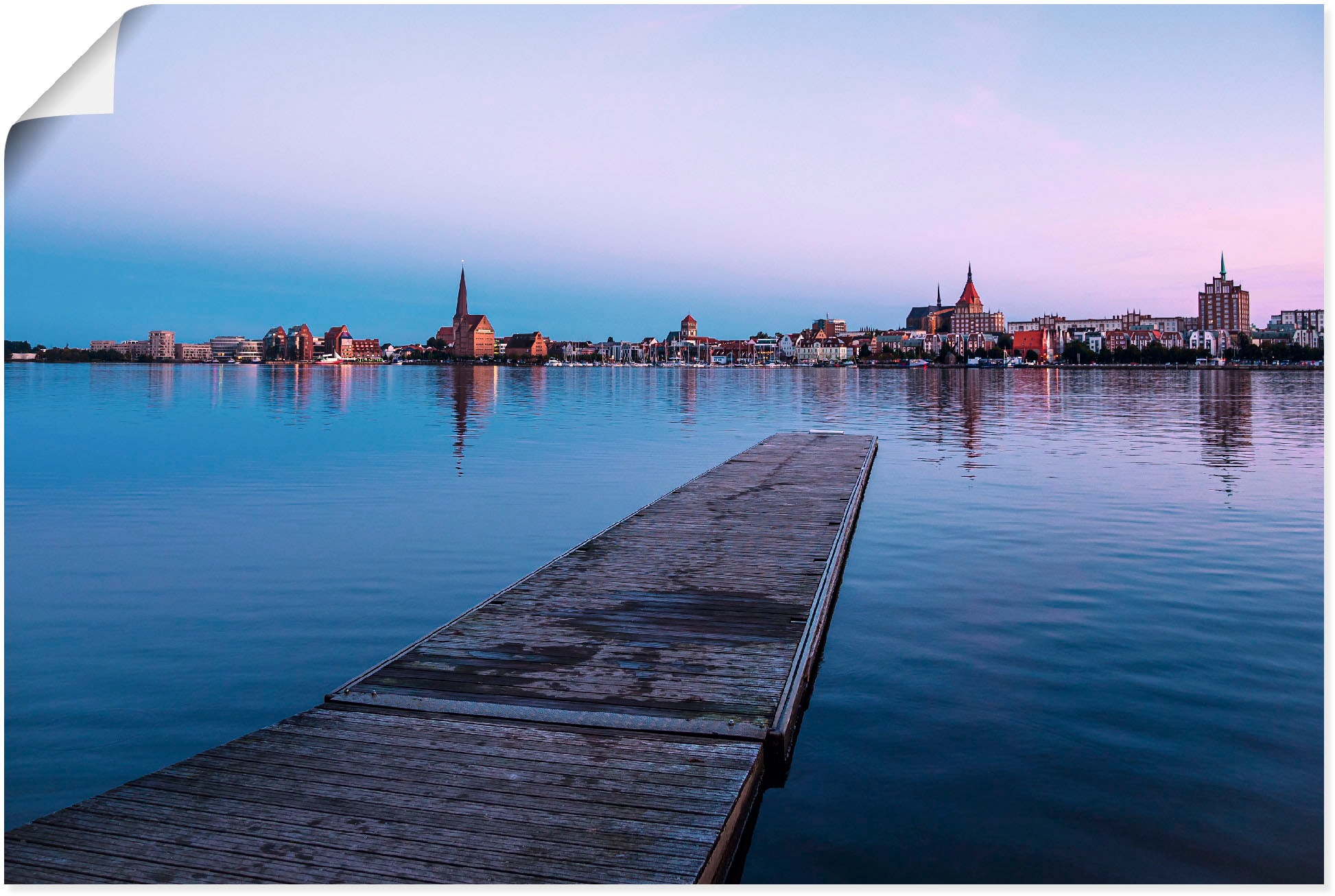 Image of Artland Wandbild »Blick auf historische Gebäude Venedig II«, Rostock, (1 St.), in vielen Grössen & Produktarten - Alubild / Outdoorbild für den Aussenbereich, Leinwandbild, Poster, Wandaufkleber / Wandtattoo auch für Badezimmer geeignet bei Ackermann Vers