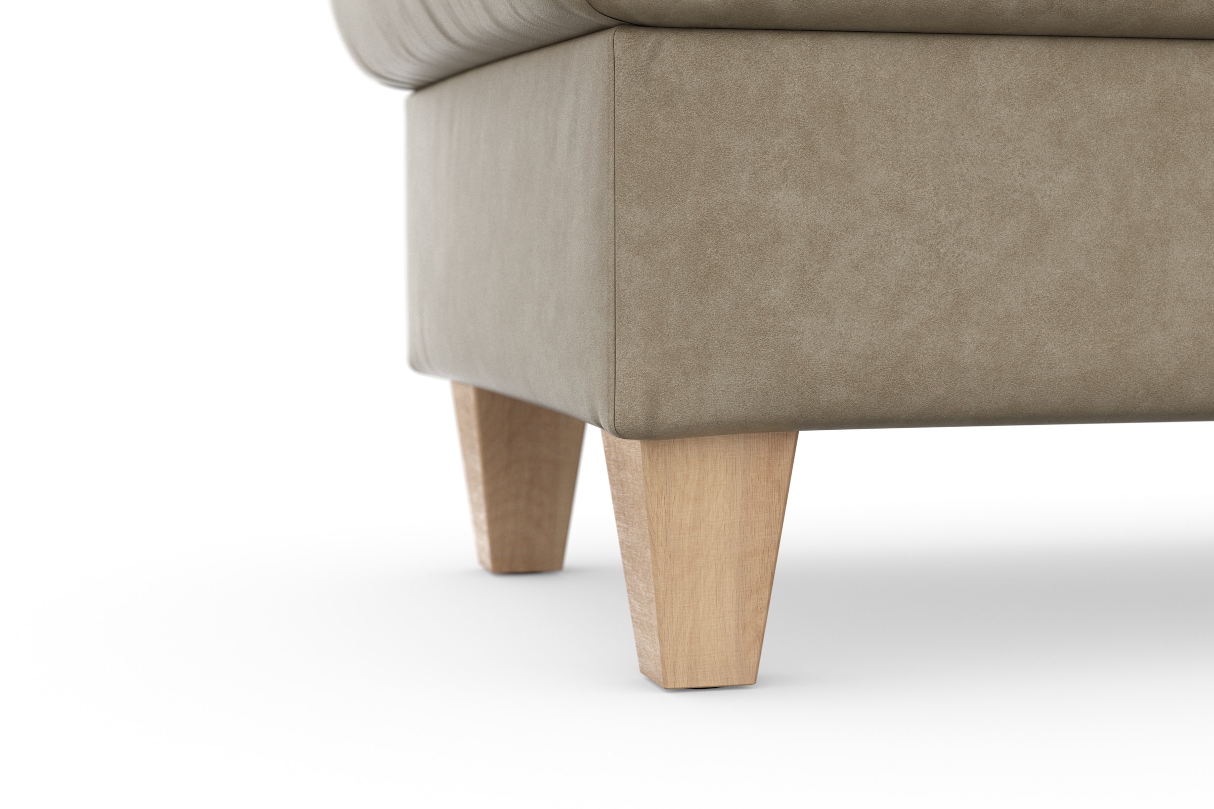 sit&more Stauraumhocker »Farö« mit Stauraum und Federkern und naturfarbenen Füssen