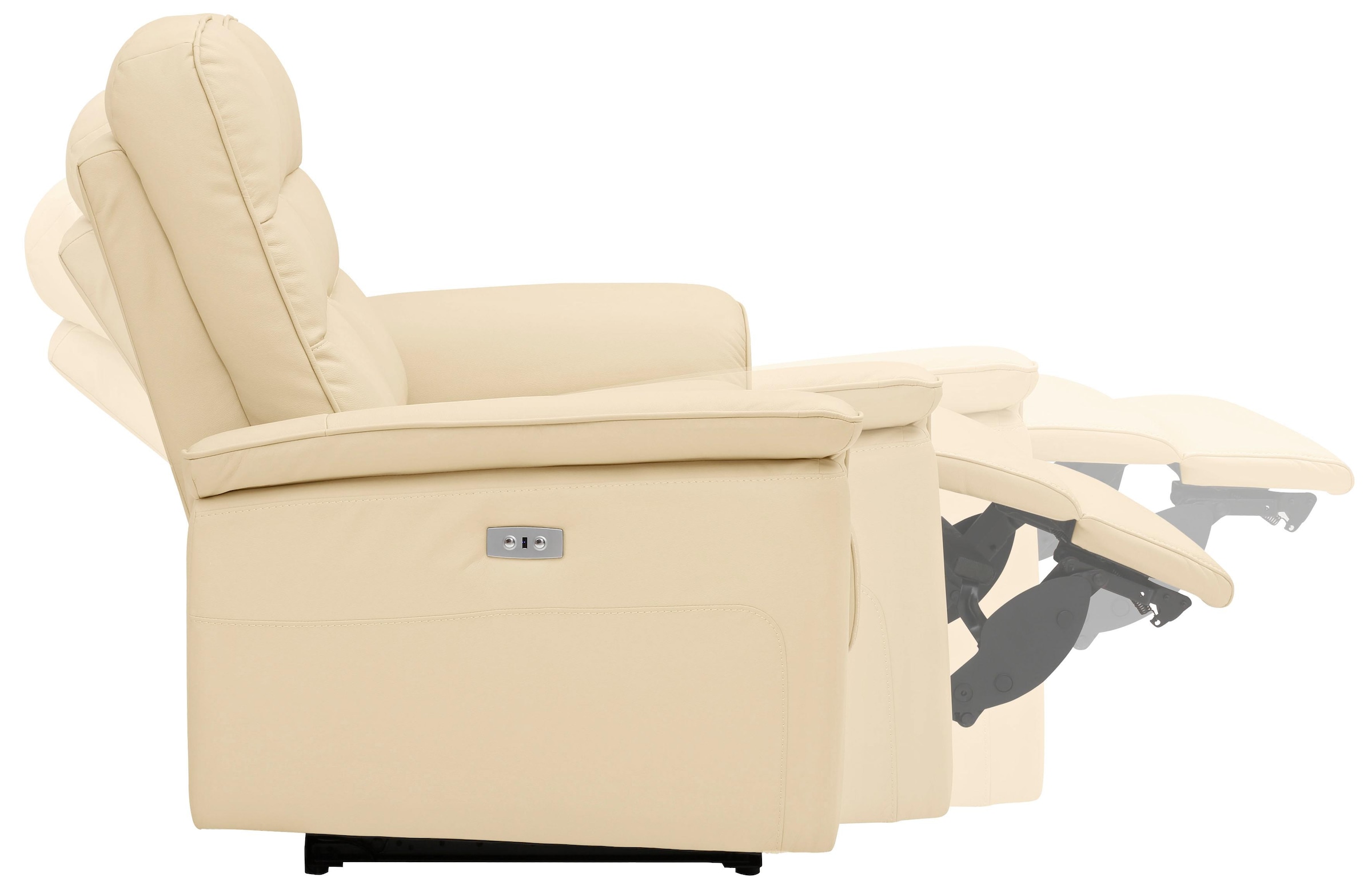 Home affaire 2-Sitzer »Maldini« elektrischer Relaxfunktion und USB-Anschluss, Breite 166 cm